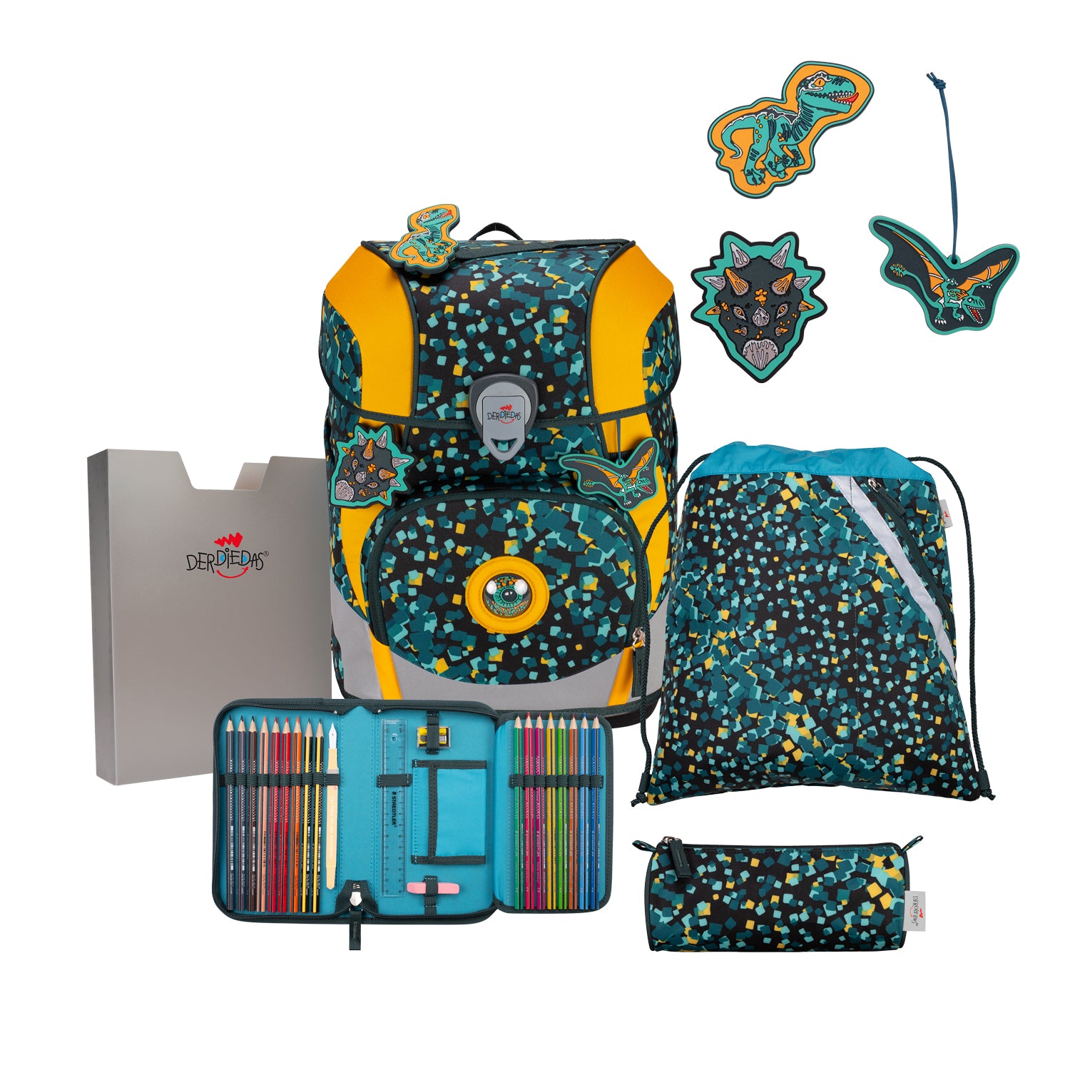 DerDieDas Schulranzen-Set Ergoflex Tiny, Dino Time