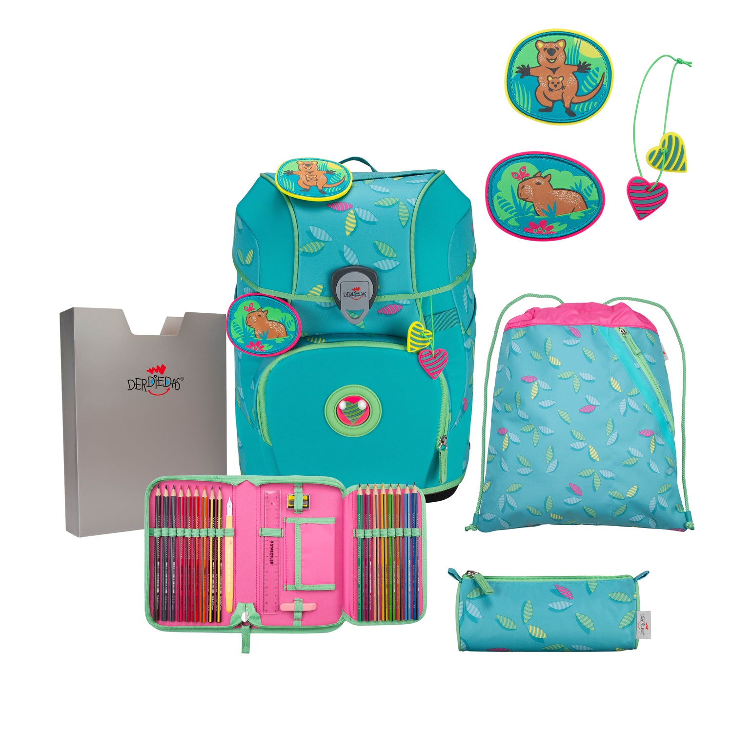DerDieDas Schulranzen-Set Ergoflex Tiny, Paradise