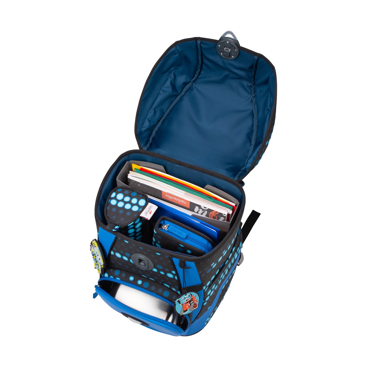 DerDieDas Schulranzen-Set Ergoflex Tiny, Blue Robot