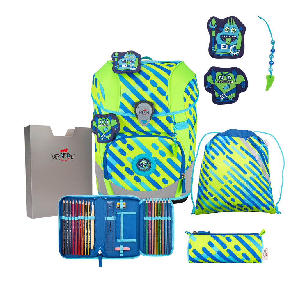 DerDieDas Schulranzen-Set Ergoflex Tiny, Monster