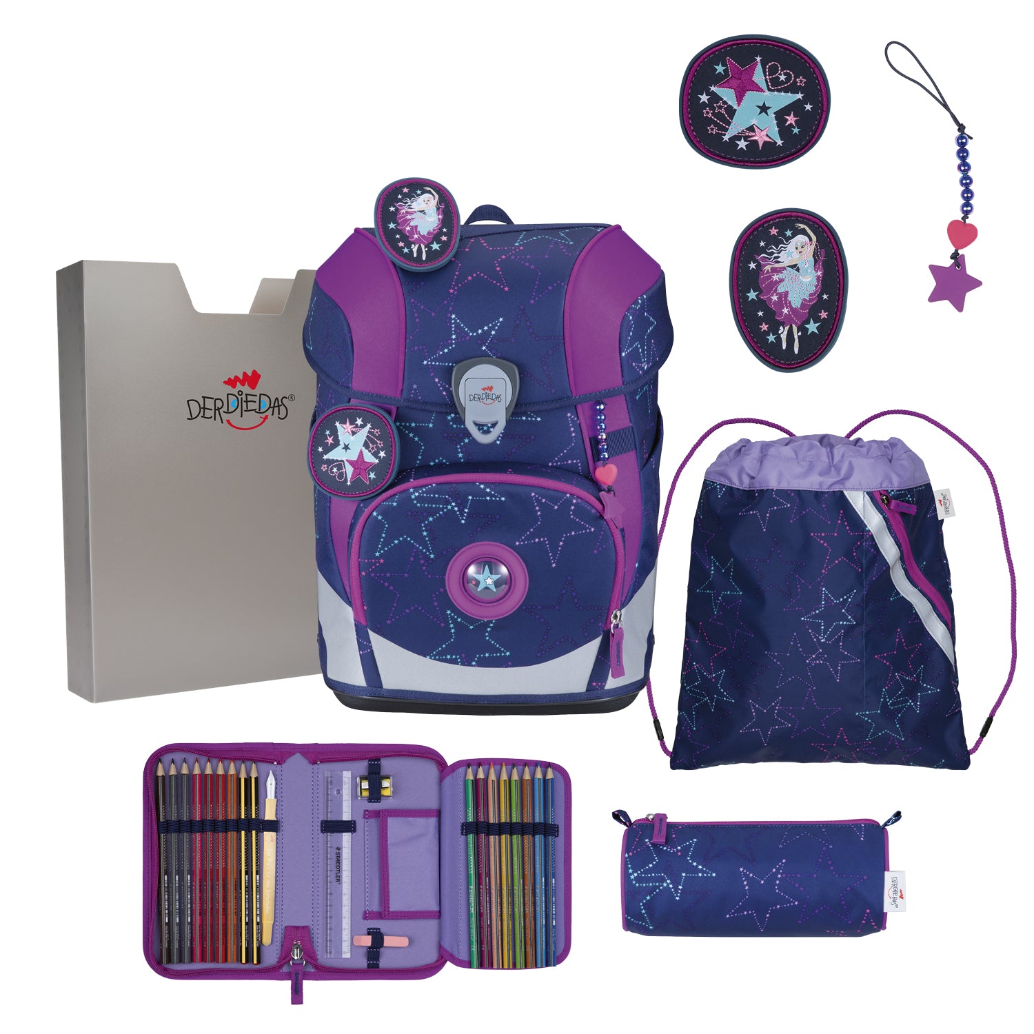 DerDieDas Schulranzen-Set Ergoflex Tiny, Dancing Star