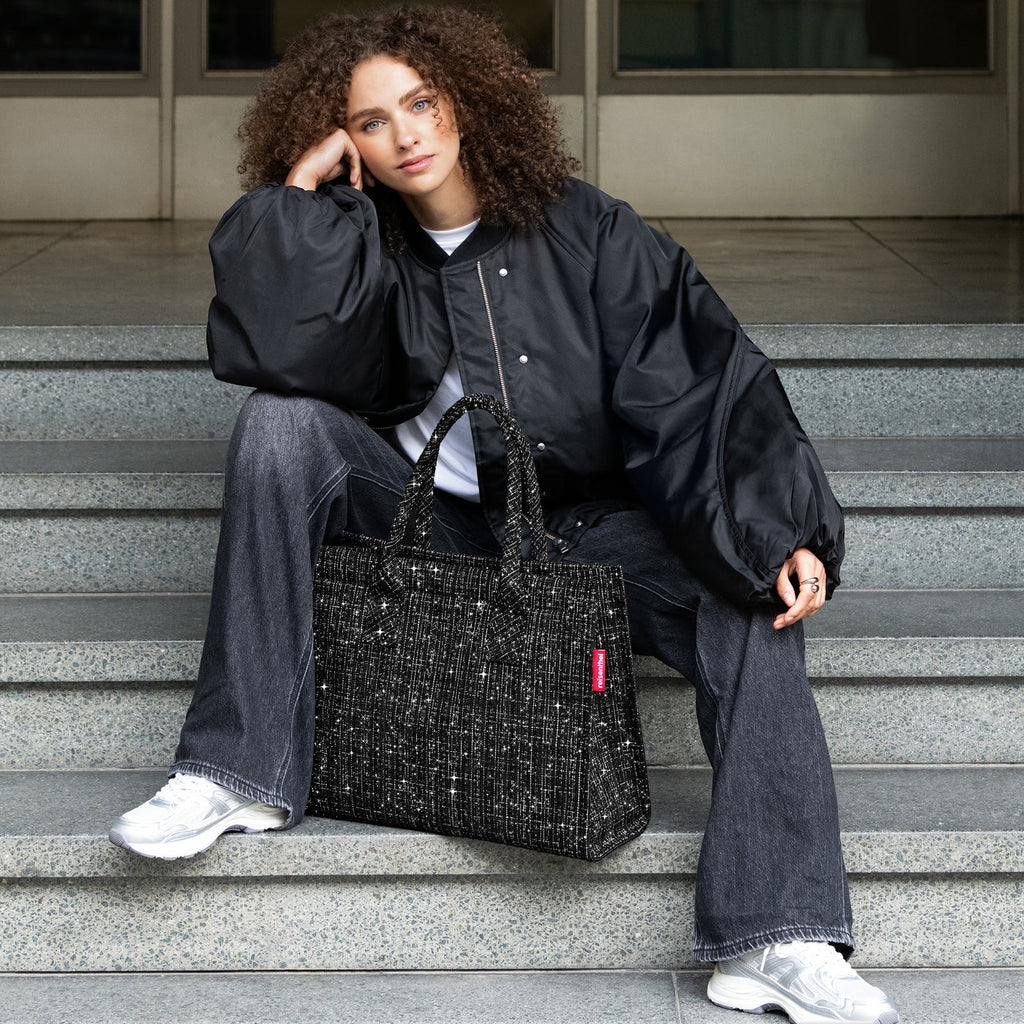 Reisenthel Daily Shopper, Bouclé Black – Produktansicht 3