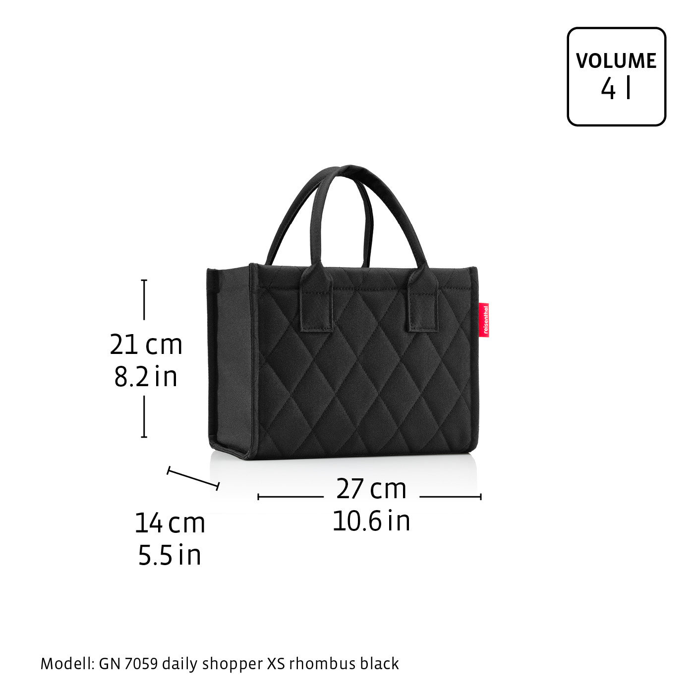 Reisenthel Daily Shopper XS, Smiley® Teddy Chocolate – Produktansicht 9