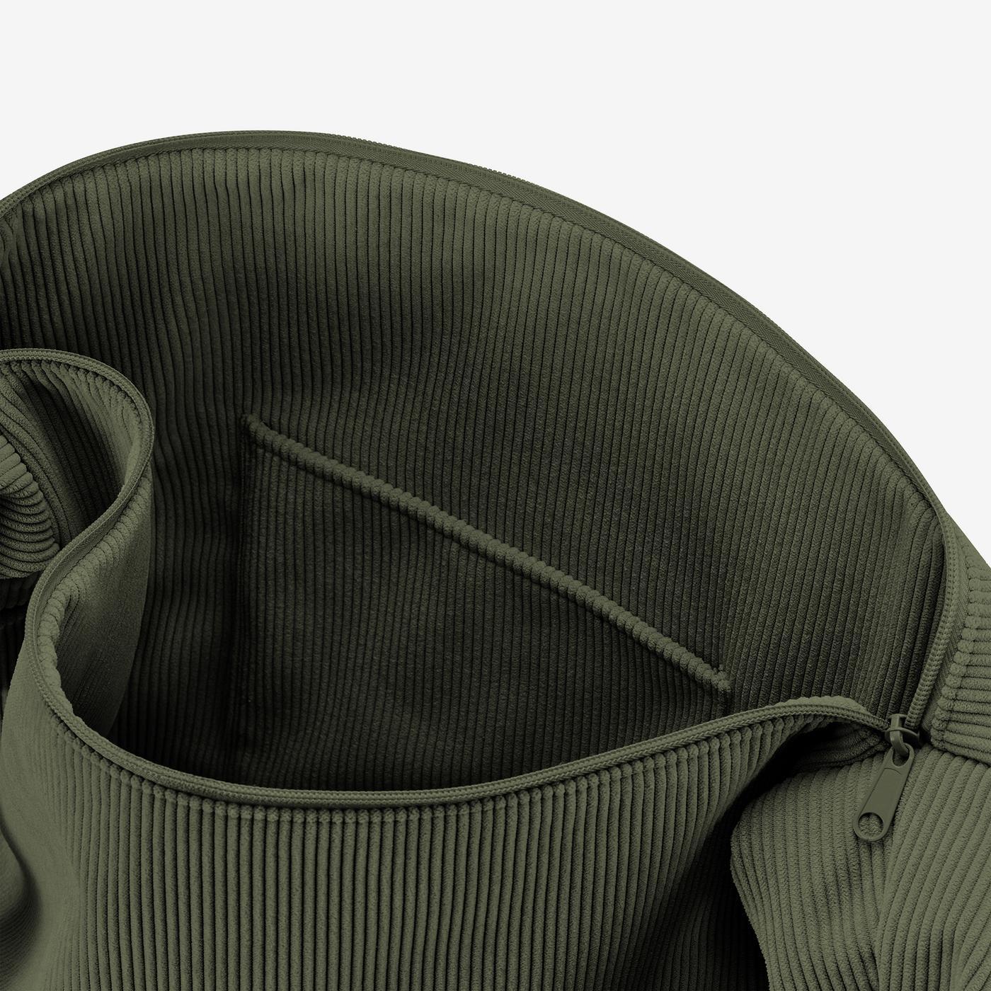 Reisenthel Moonbag Umhängetasche, Cord Dark Matcha – Produktansicht 7