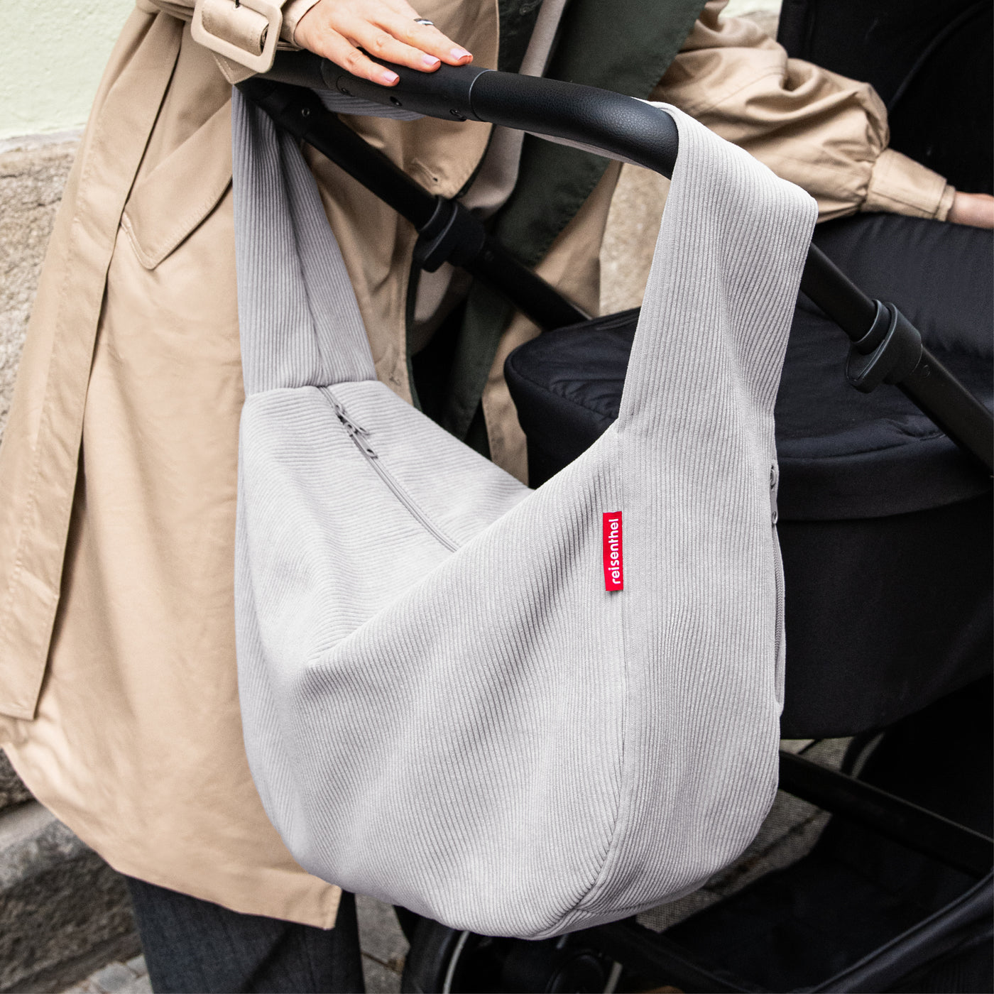 Reisenthel Moonbag Umhängetasche, Cord Grey – Produktansicht 3