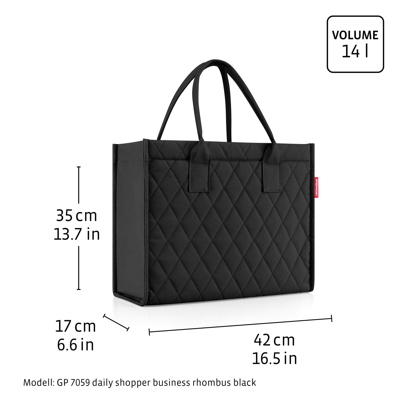 Reisenthel Daily Shopper Business, Leo Macchiato – Produktansicht 10
