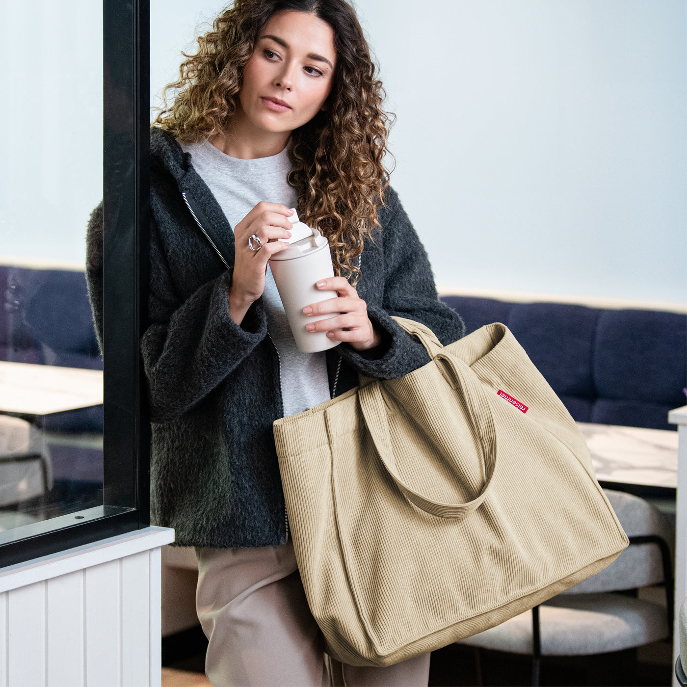 Reisenthel Softshopper, Cord Sand – Produktansicht 2