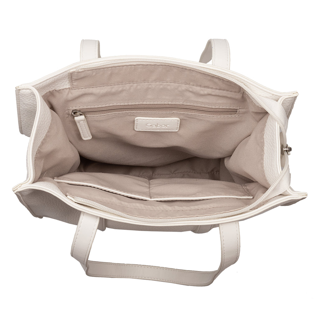 Gabor Bags Elfie Shopper M, Weiß – Ansicht 4