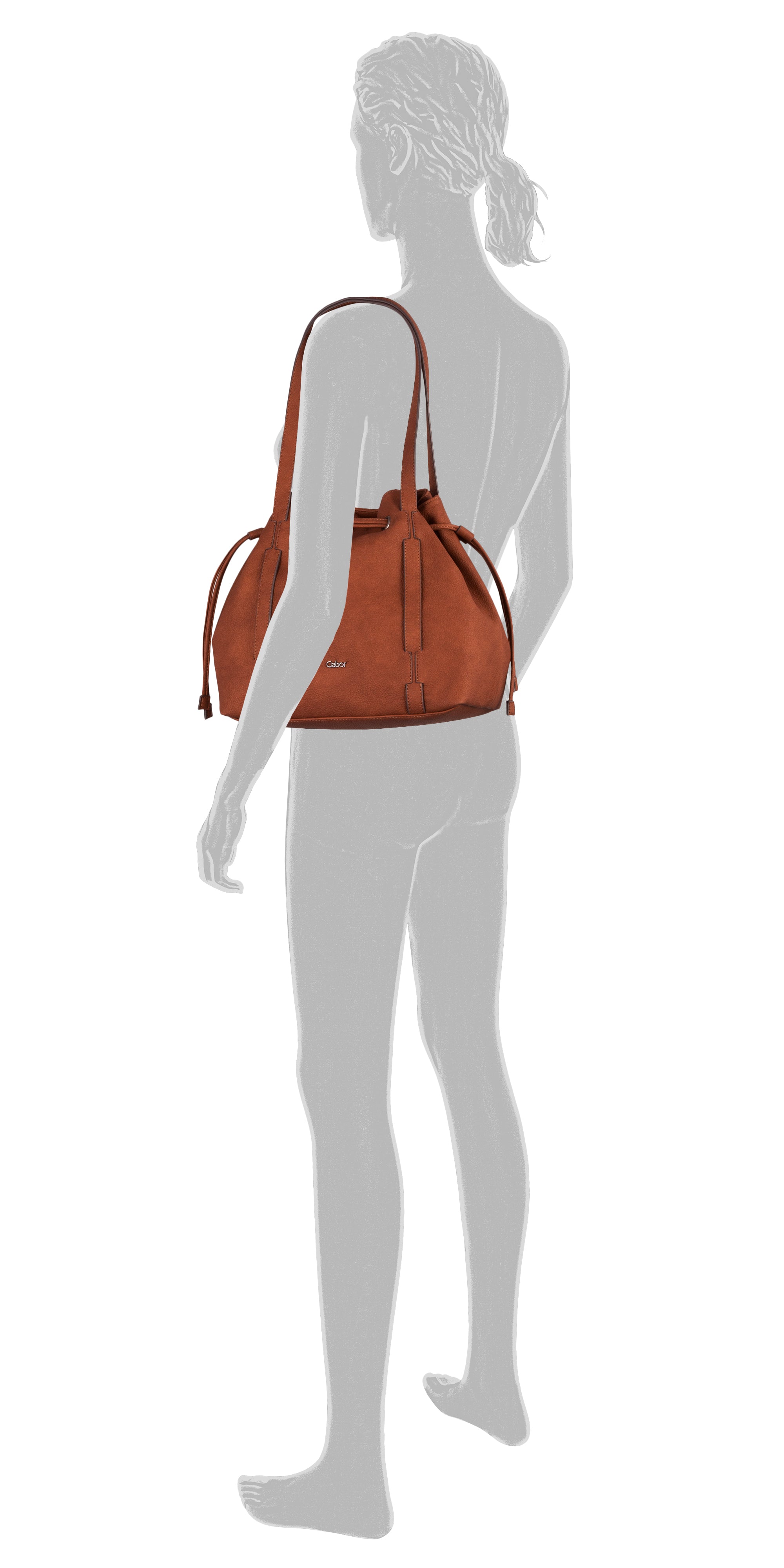 Gabor Bags Malu Shopper M, Braun – Ansicht 1