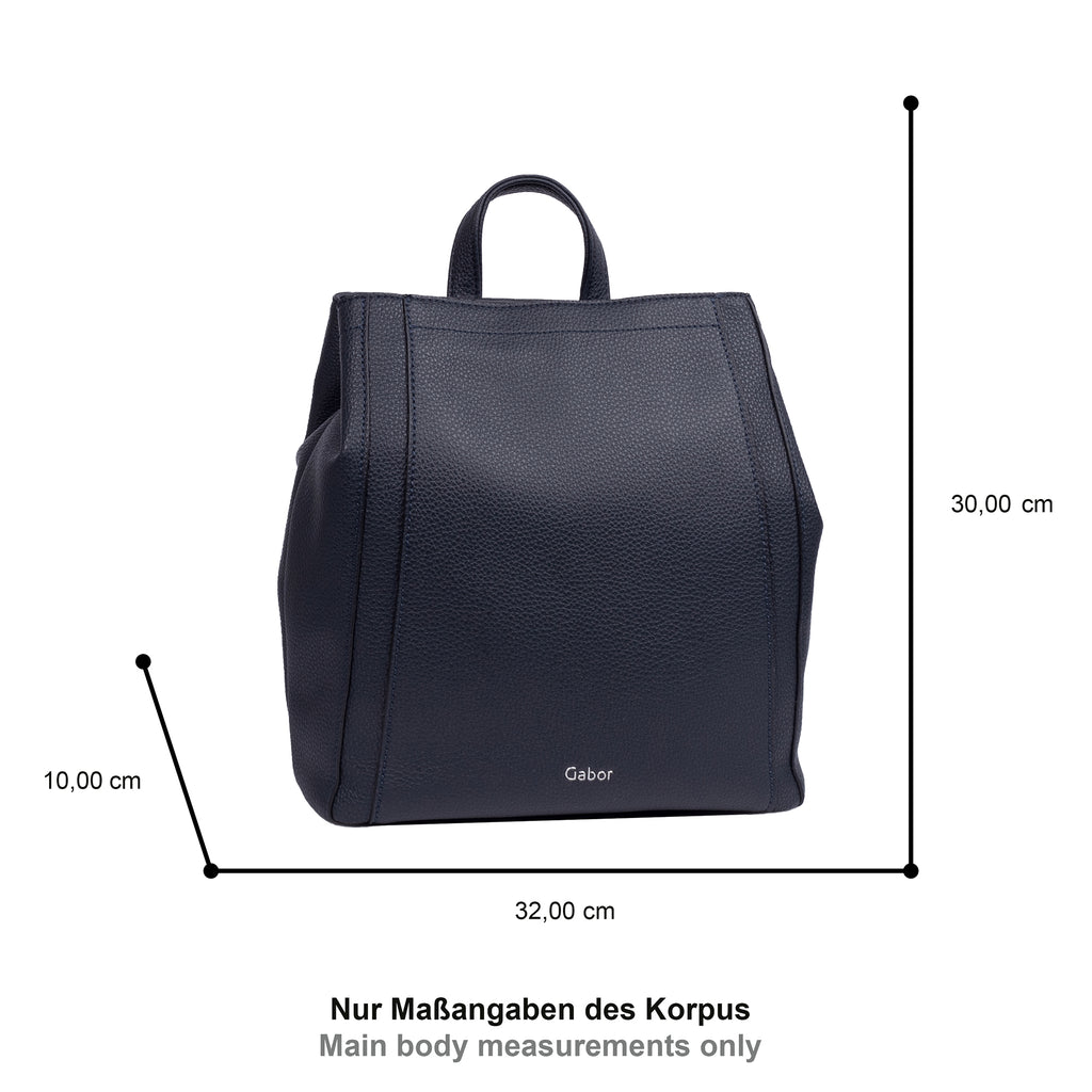 Gabor Bags Bessy Rucksack M, Blau – Ansicht 6