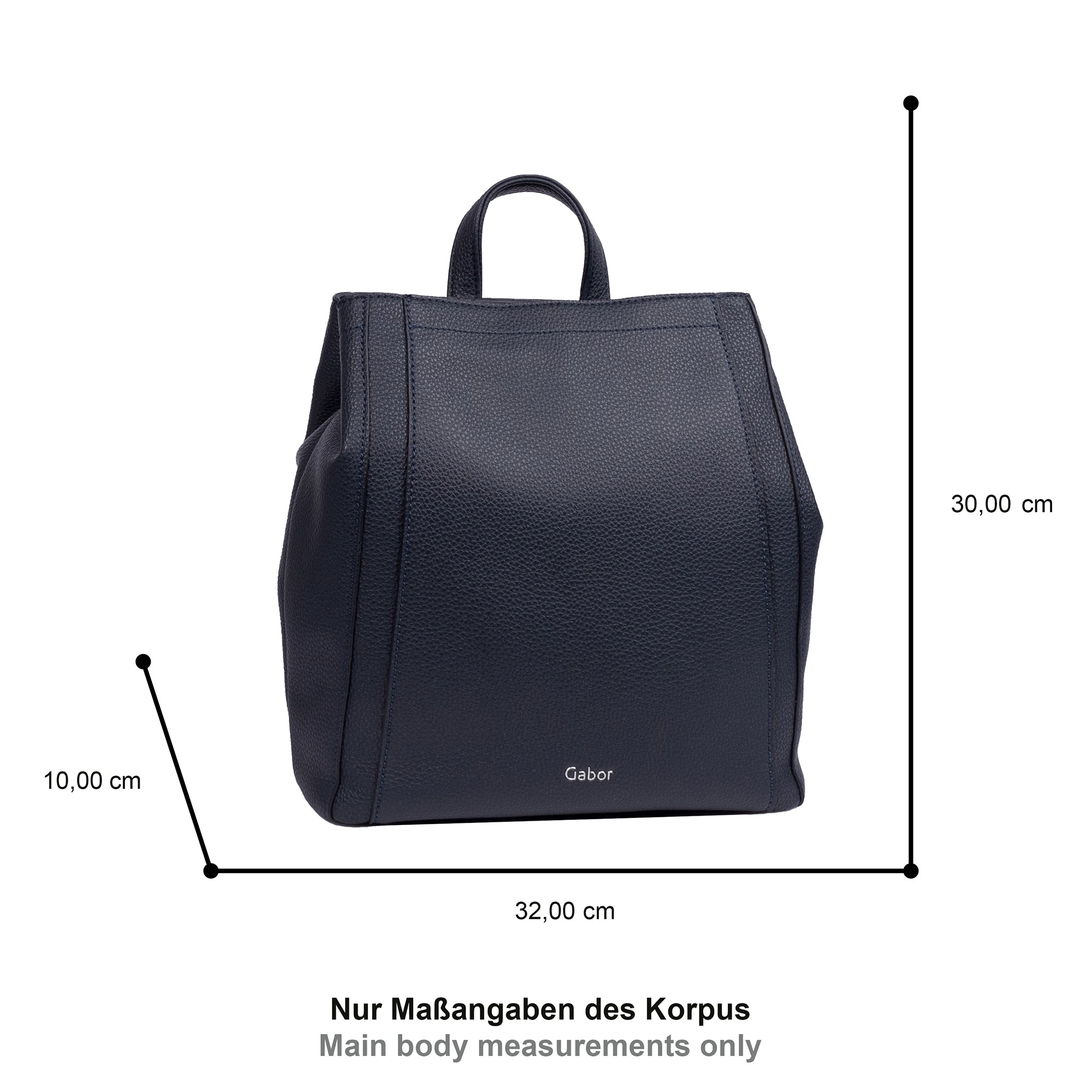 Gabor Bags Bessy Rucksack M, Blau – Ansicht 6