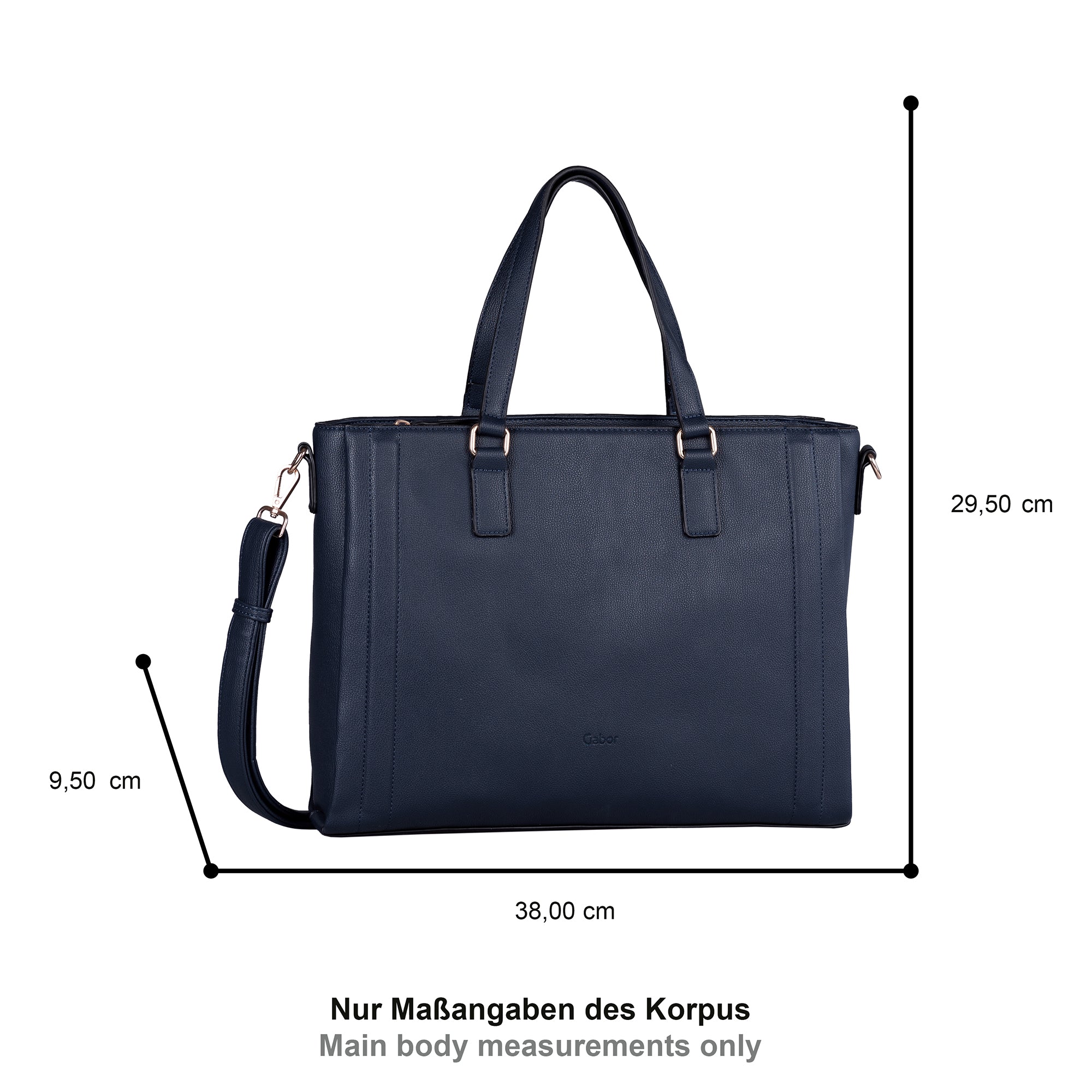 Gabor Bags Gillian Shopper L, Blau – Ansicht 1