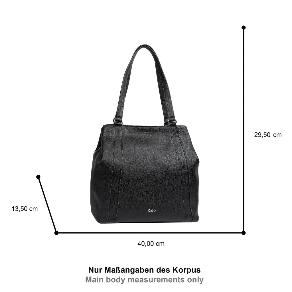 Gabor Bags Bessy Shopper L, Schwarz – Ansicht 6