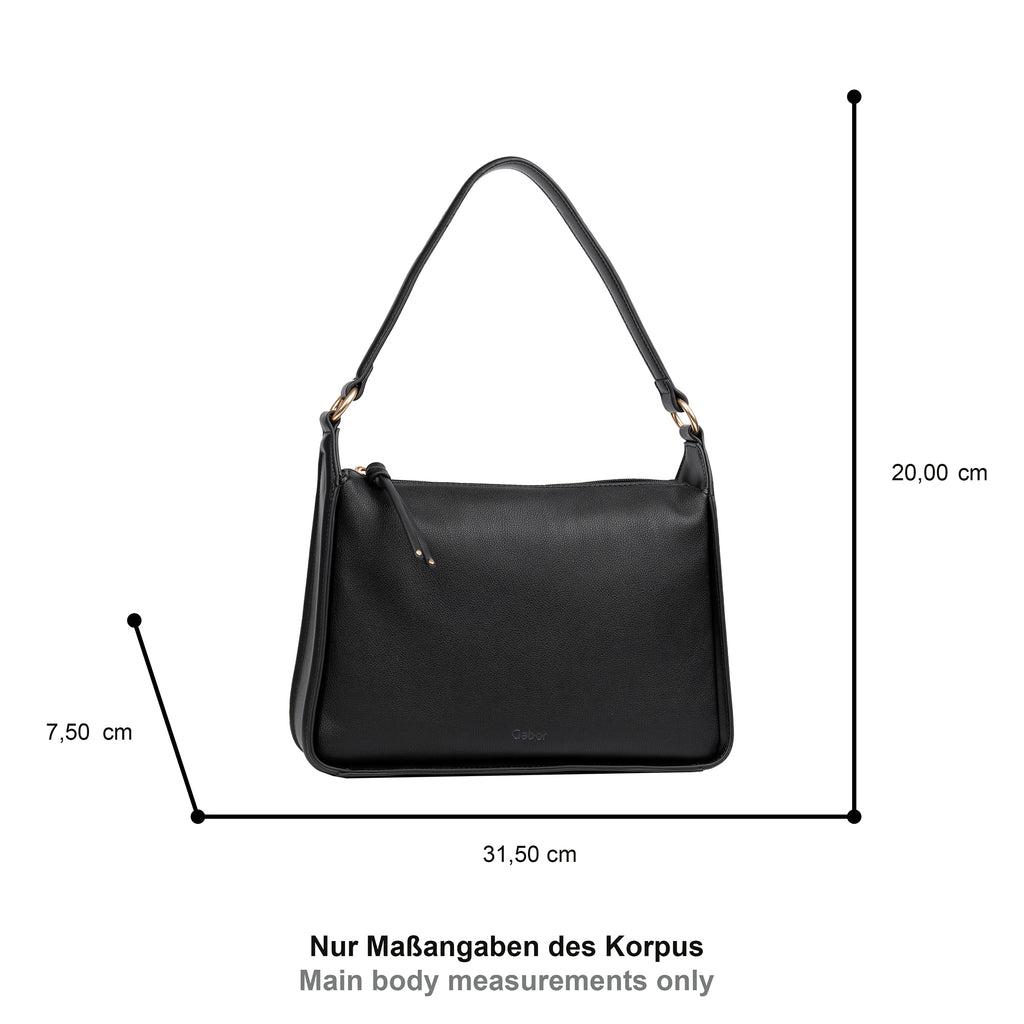 Gabor Bags Caissy Schultertasche, Schwarz – Ansicht 1