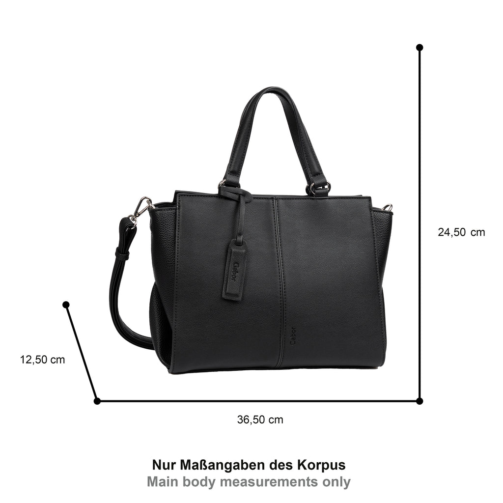 Gabor Bags Marleen Shopper L, Schwarz – Ansicht 1