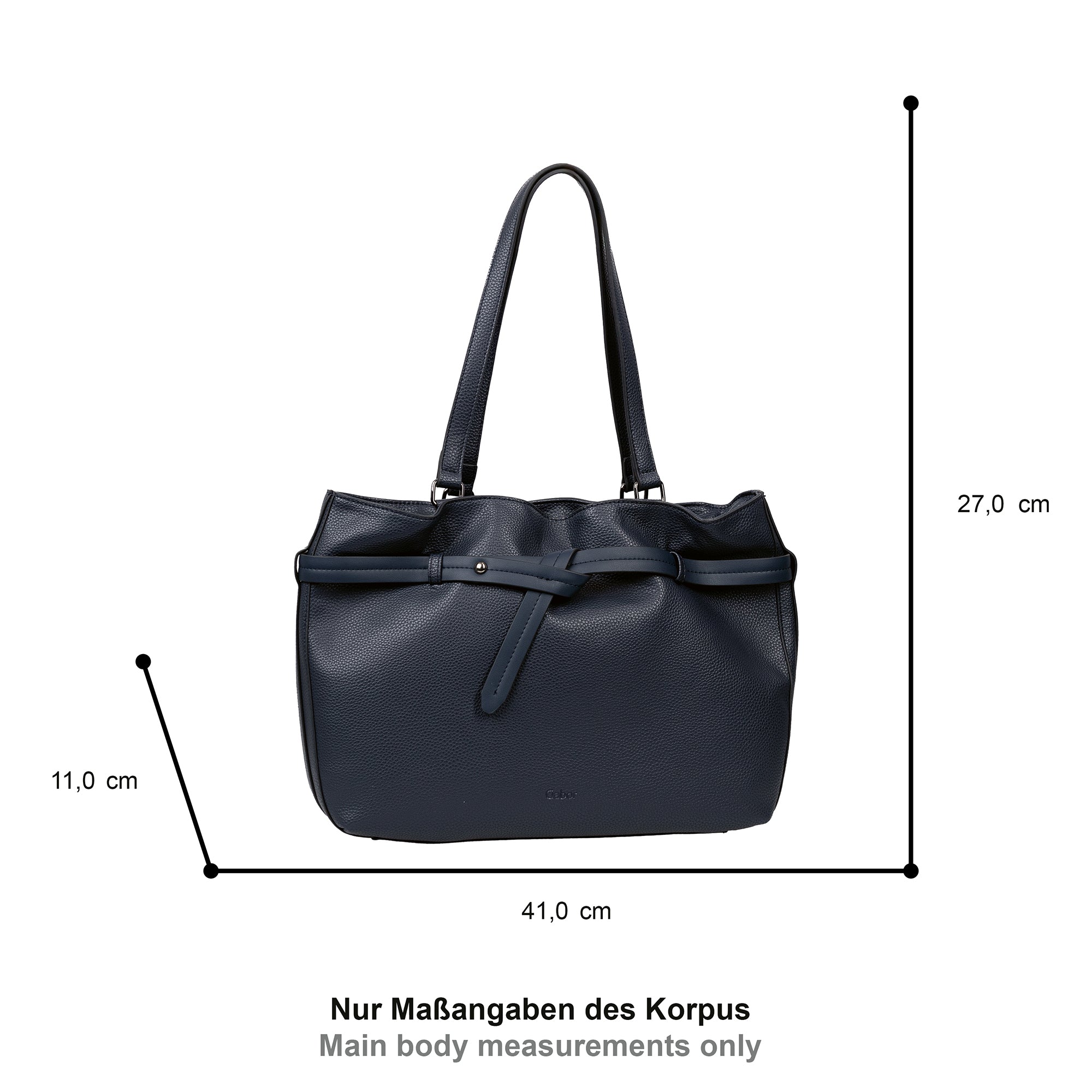 Gabor Bags Latissa Shopper M, Blau – Ansicht 1