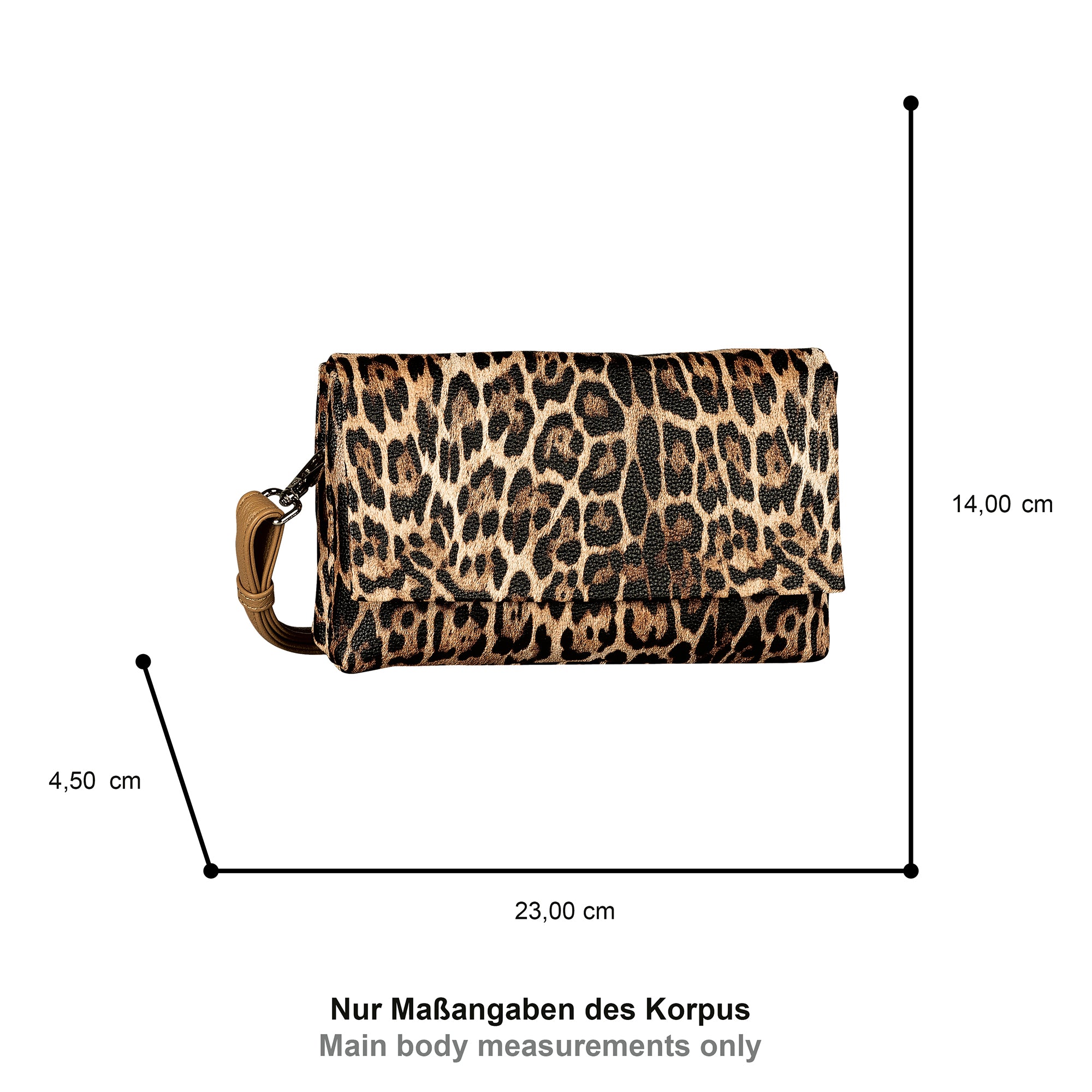 Gabor Bags Salara Clutch, Braun – Ansicht 1