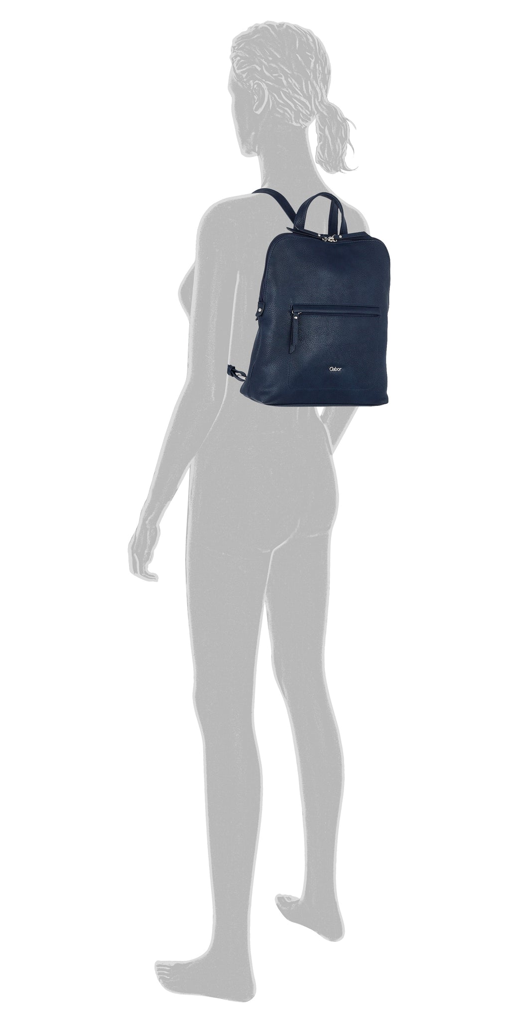 Gabor Bags Mina Rucksack M, Blau – Ansicht 1