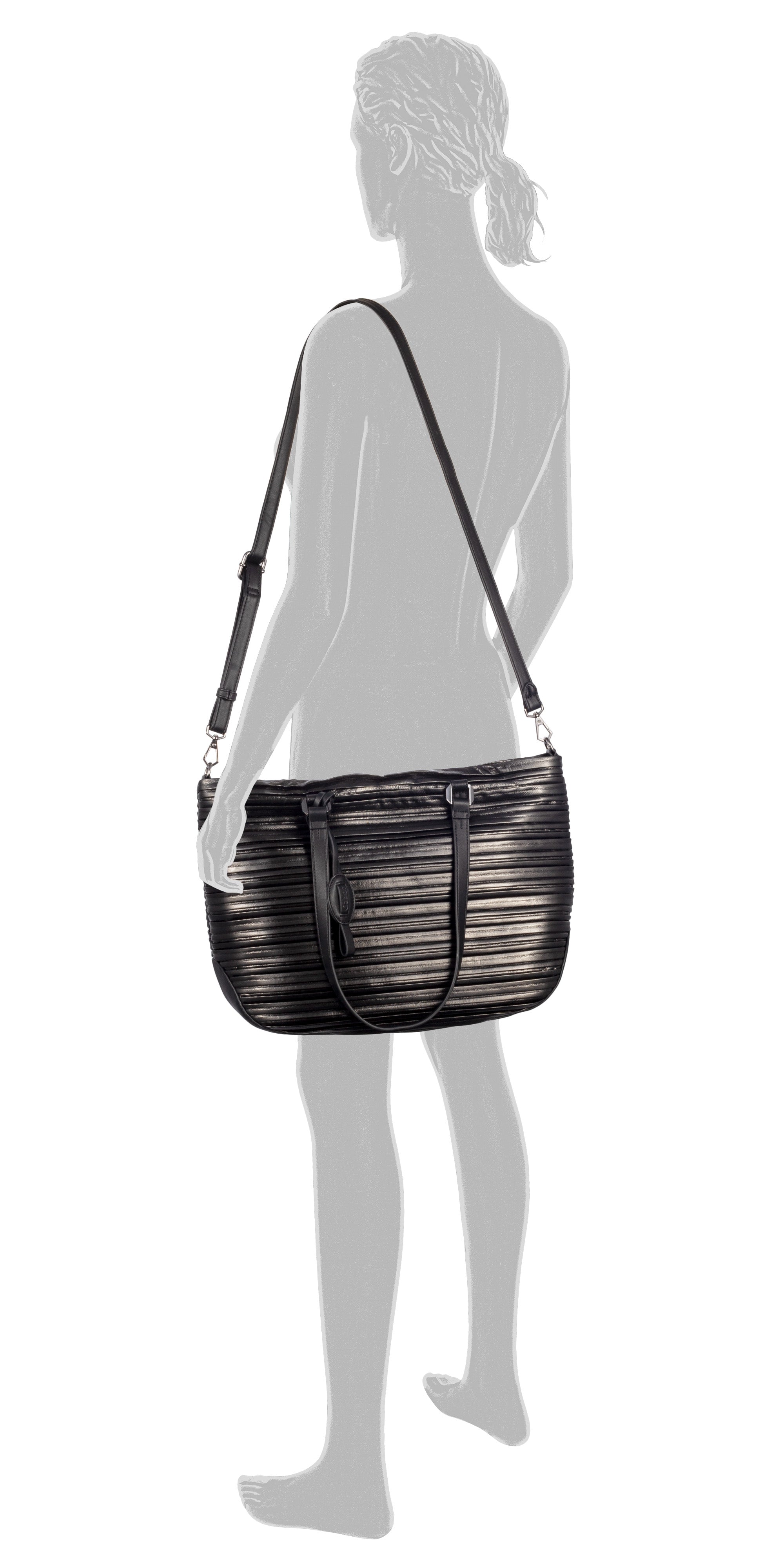 Gabor Bags Nicola Shopper L, Schwarz – Ansicht 1
