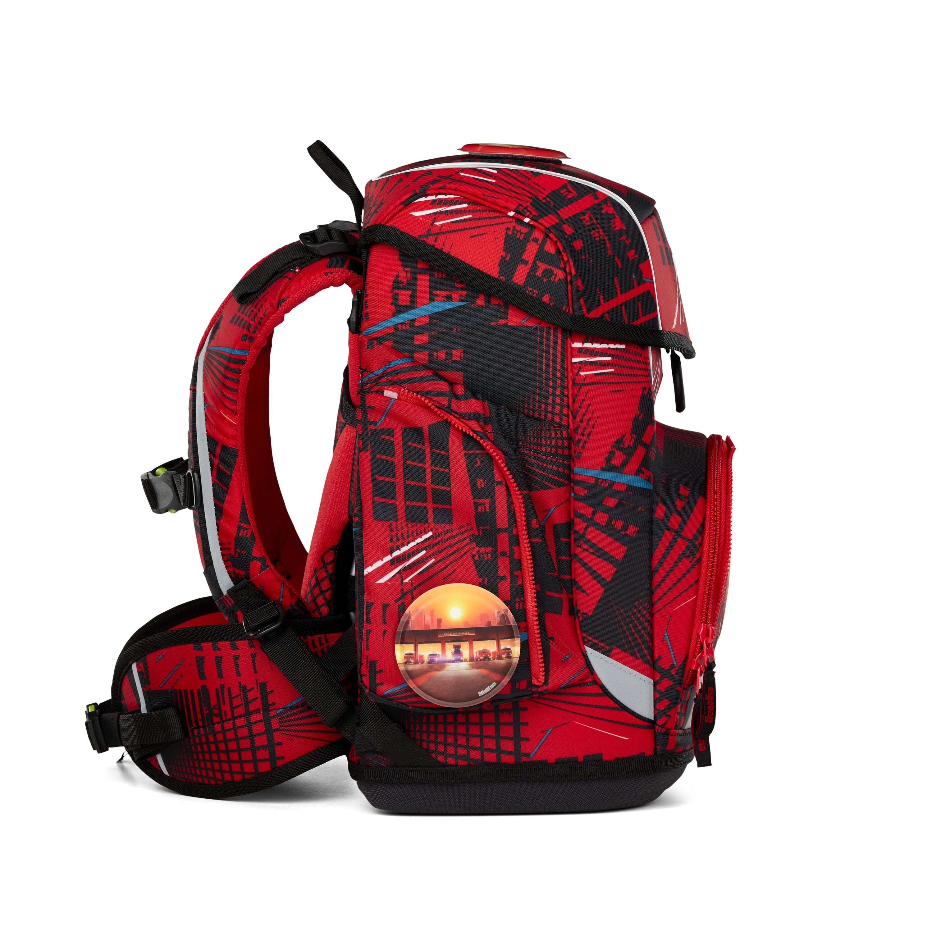 Ergobag Cubo Schulranzen-Set, AlarmBärreitschaft