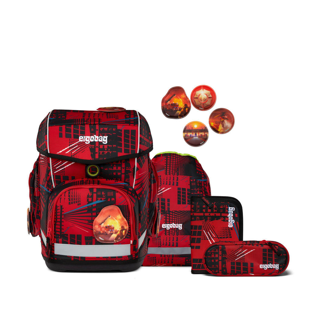 Ergobag Cubo Schulranzen-Set, AlarmBärreitschaft