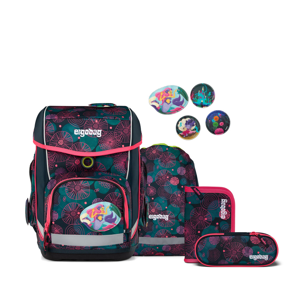 Ergobag Cubo Schulranzen-Set, KorallBär