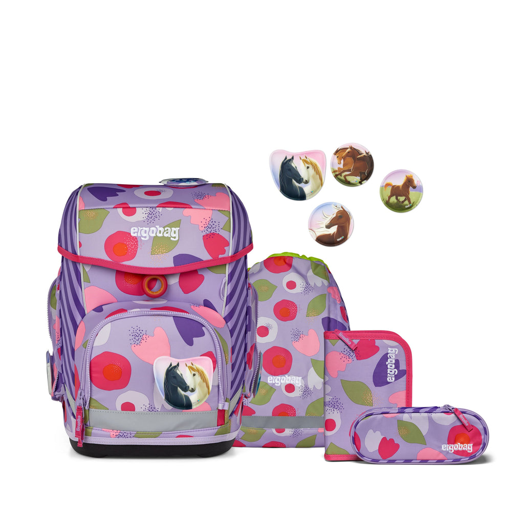 Ergobag Cubo Schulranzen-Set, BlütenzauBär