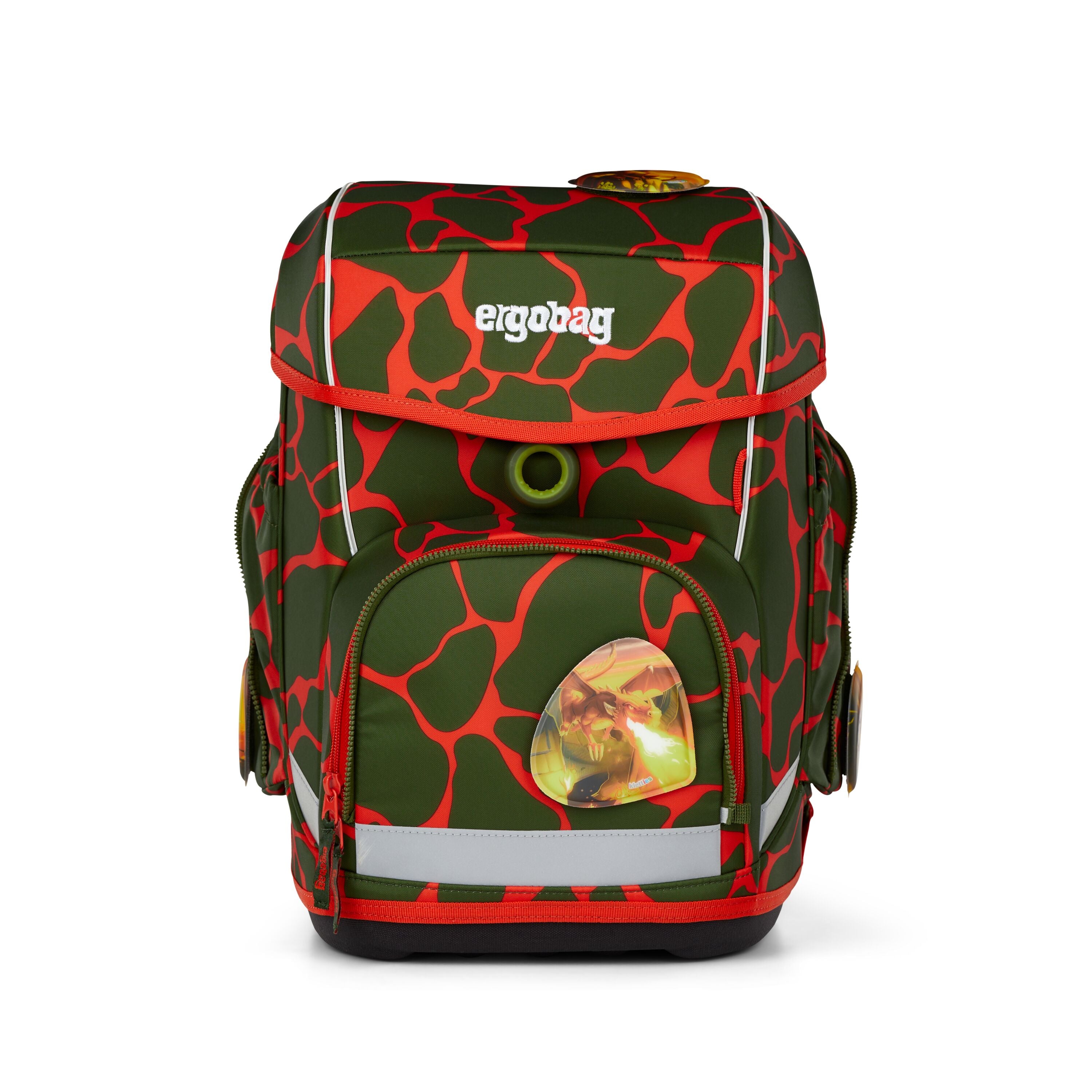 Ergobag Cubo Schulranzen-Set, FeuerspeiBär