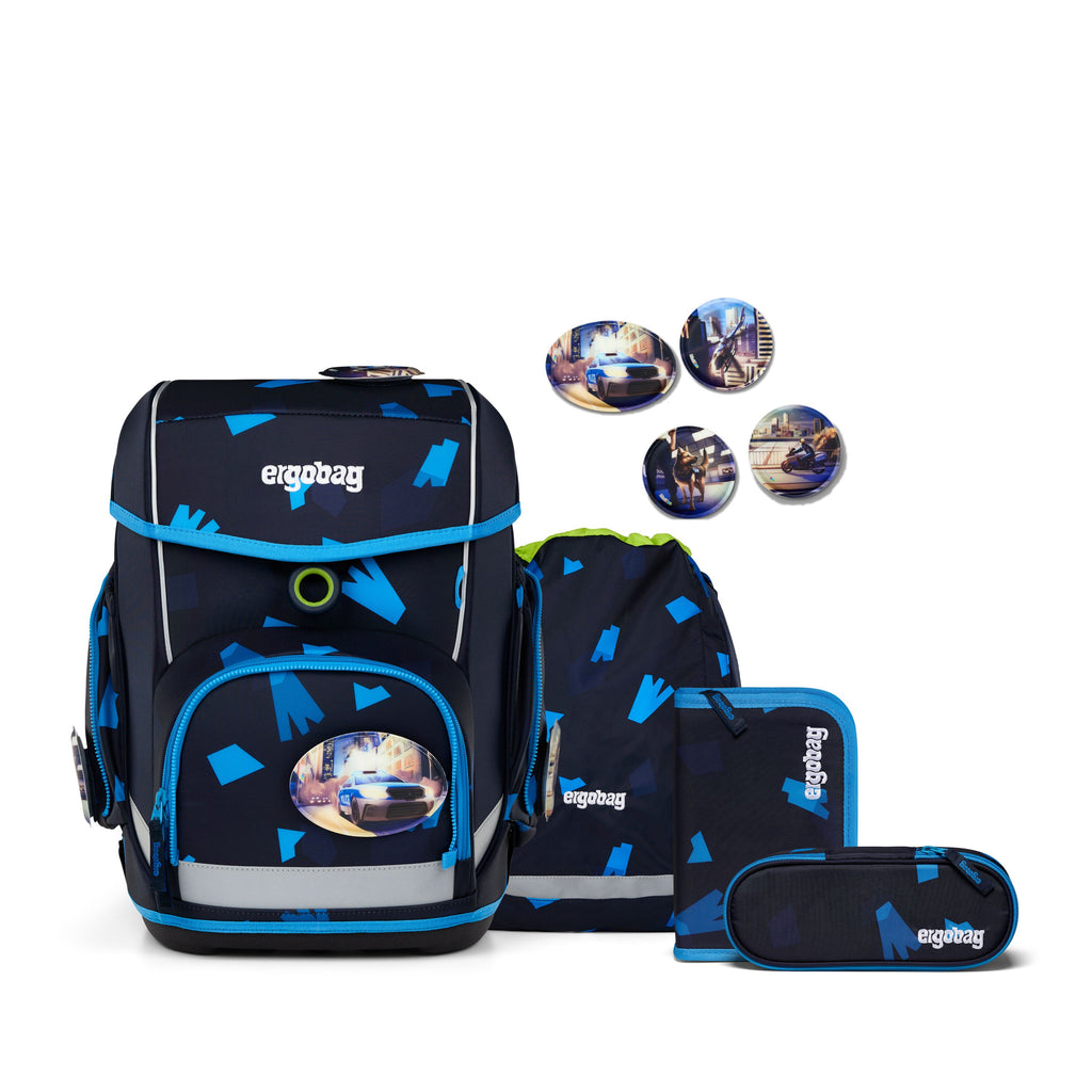 Ergobag Cubo Schulranzen-Set, VerfolgBärjagd