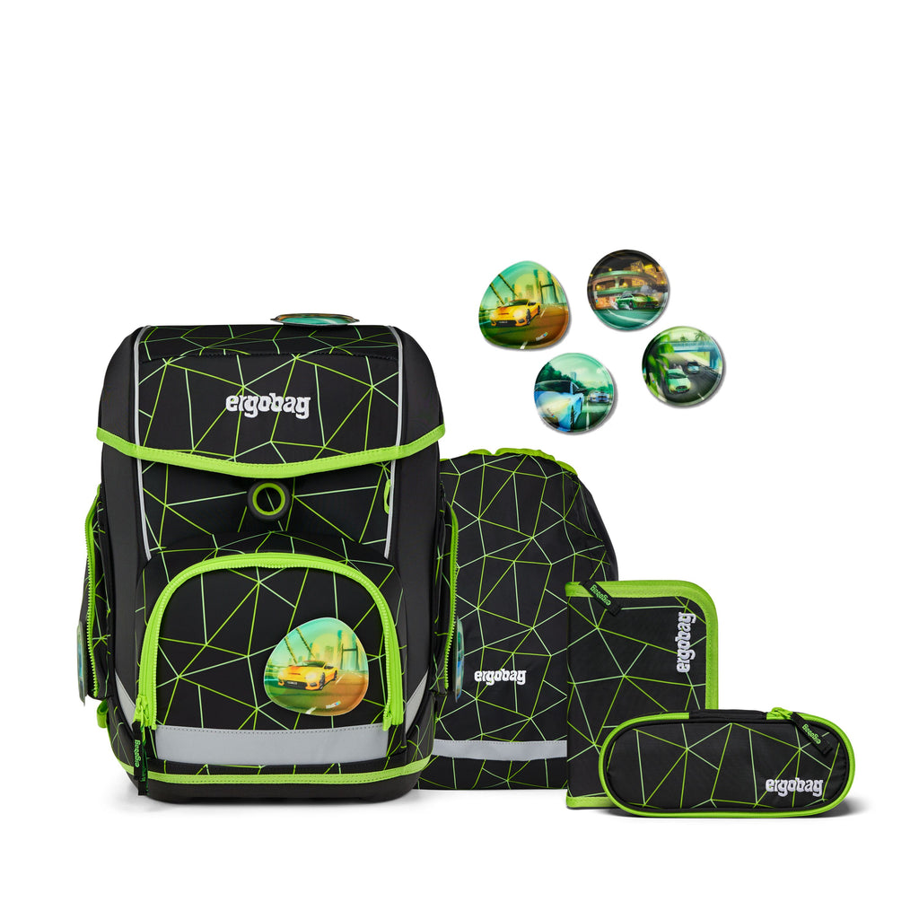 Ergobag Cubo Schulranzen-Set, CyBär Race