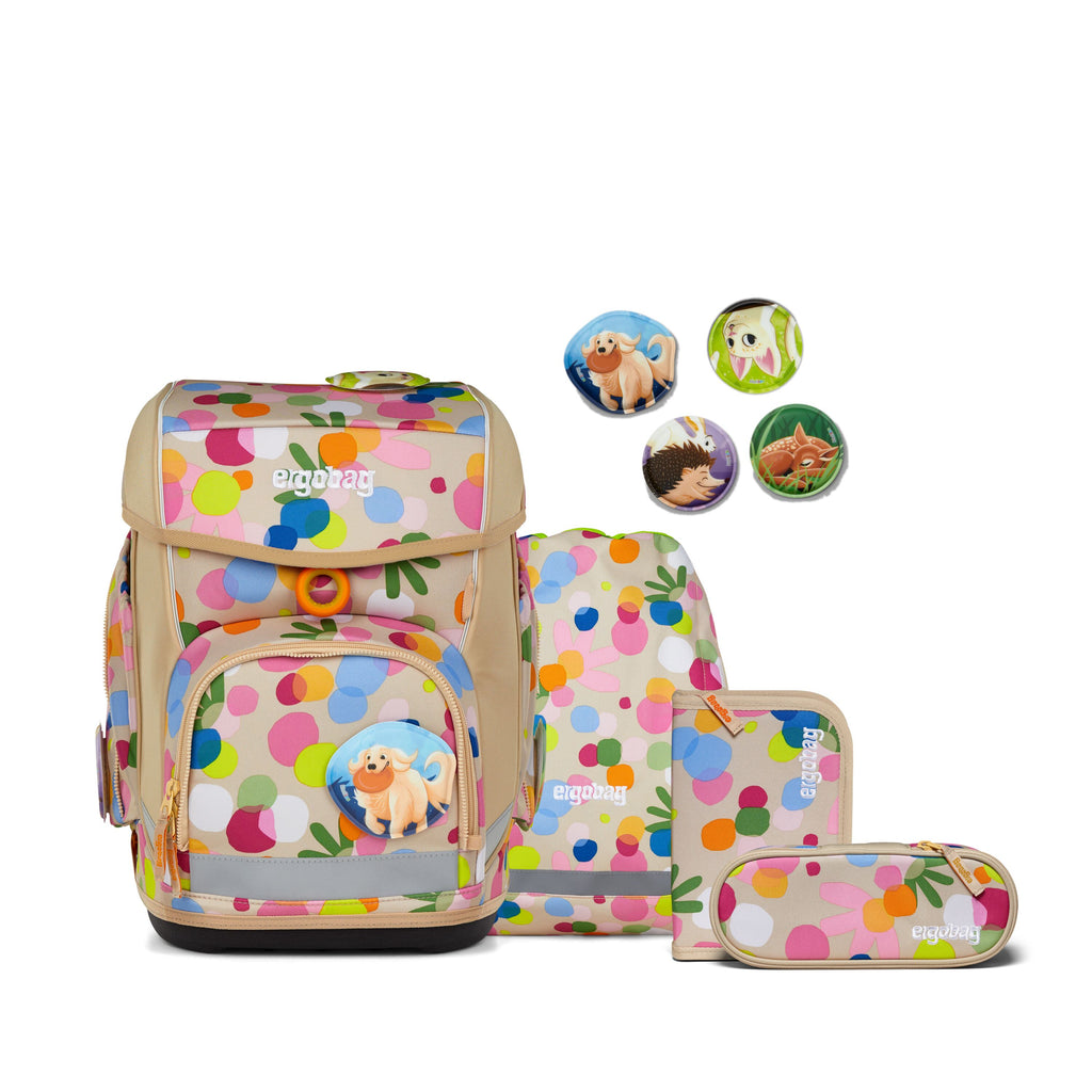 Ergobag Cubo Schulranzen-Set, Flower PowBär