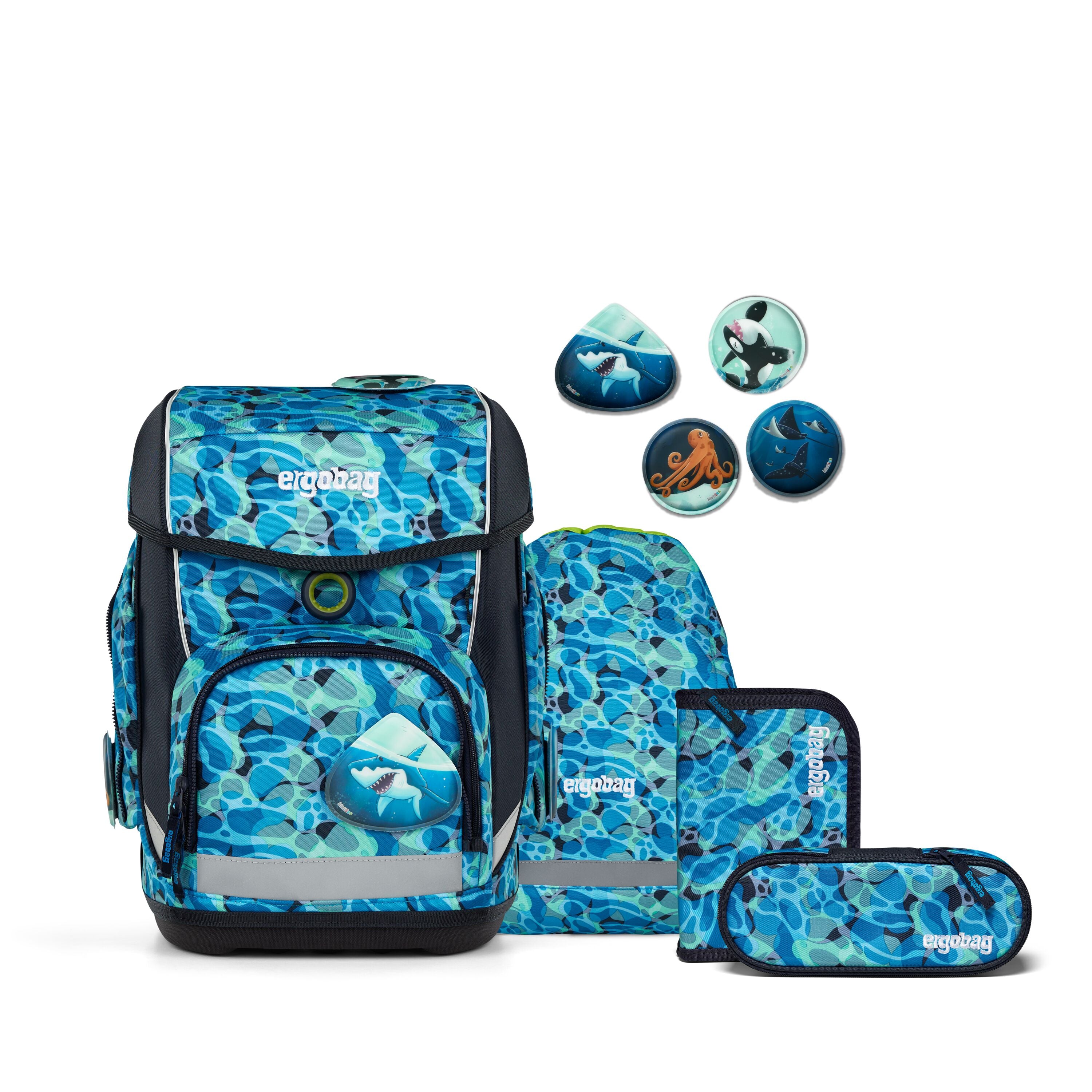 Ergobag Cubo Schulranzen-Set, AbtauchBär