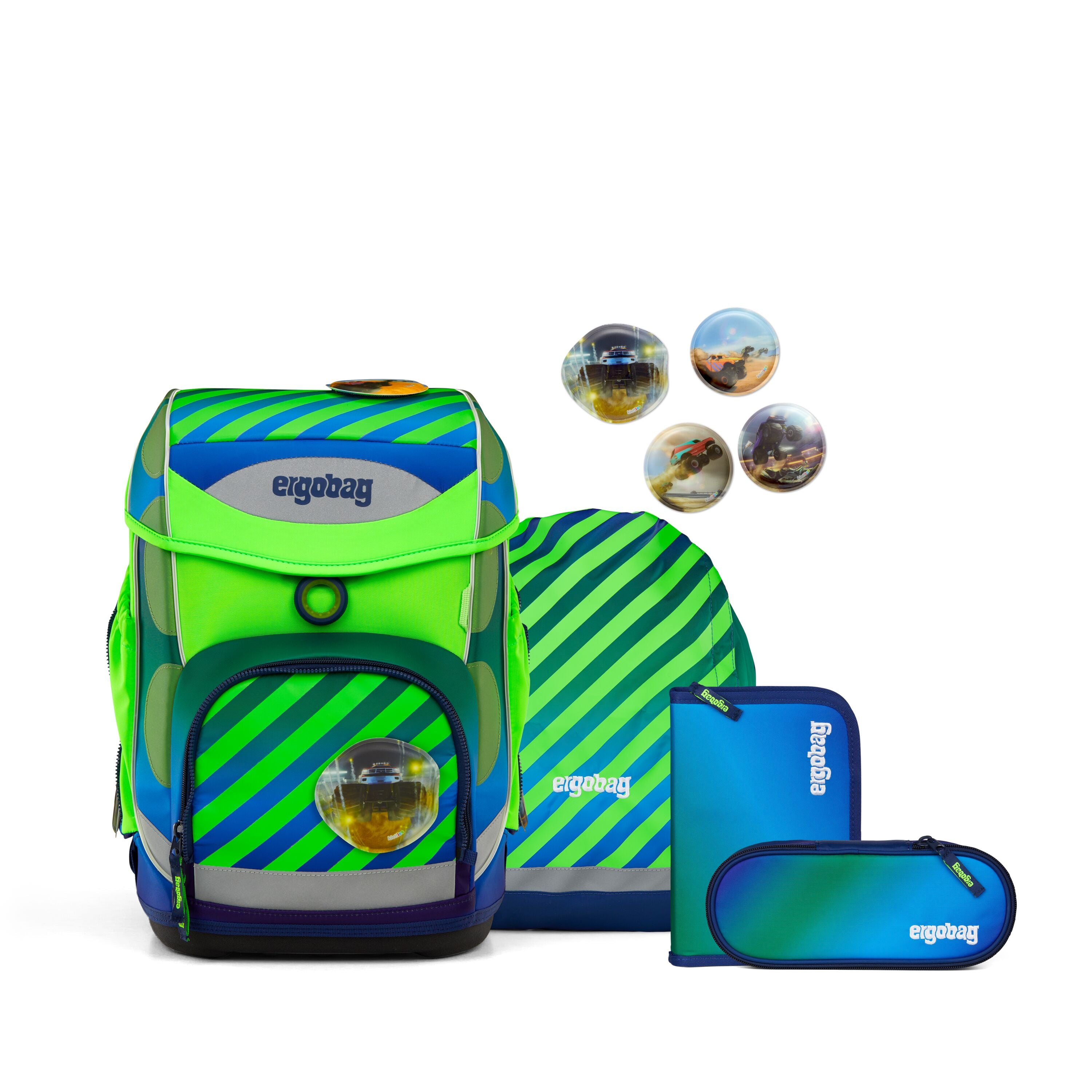 Ergobag Cubo Schulranzen-Set, TruckBär