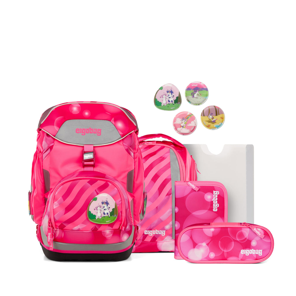Ergobag Pack Schulranzen-Set, KuntBärbuntes Einhorn