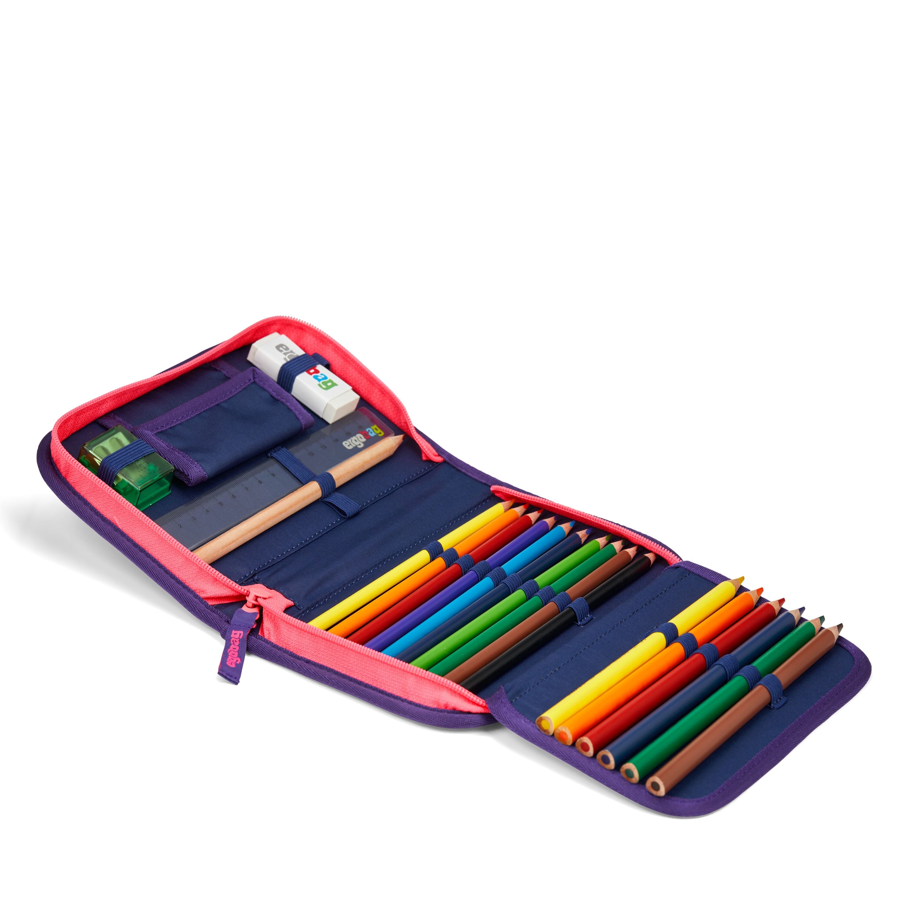 Ergobag Cubo light Schulranzen-Set, PerlentauchBär
