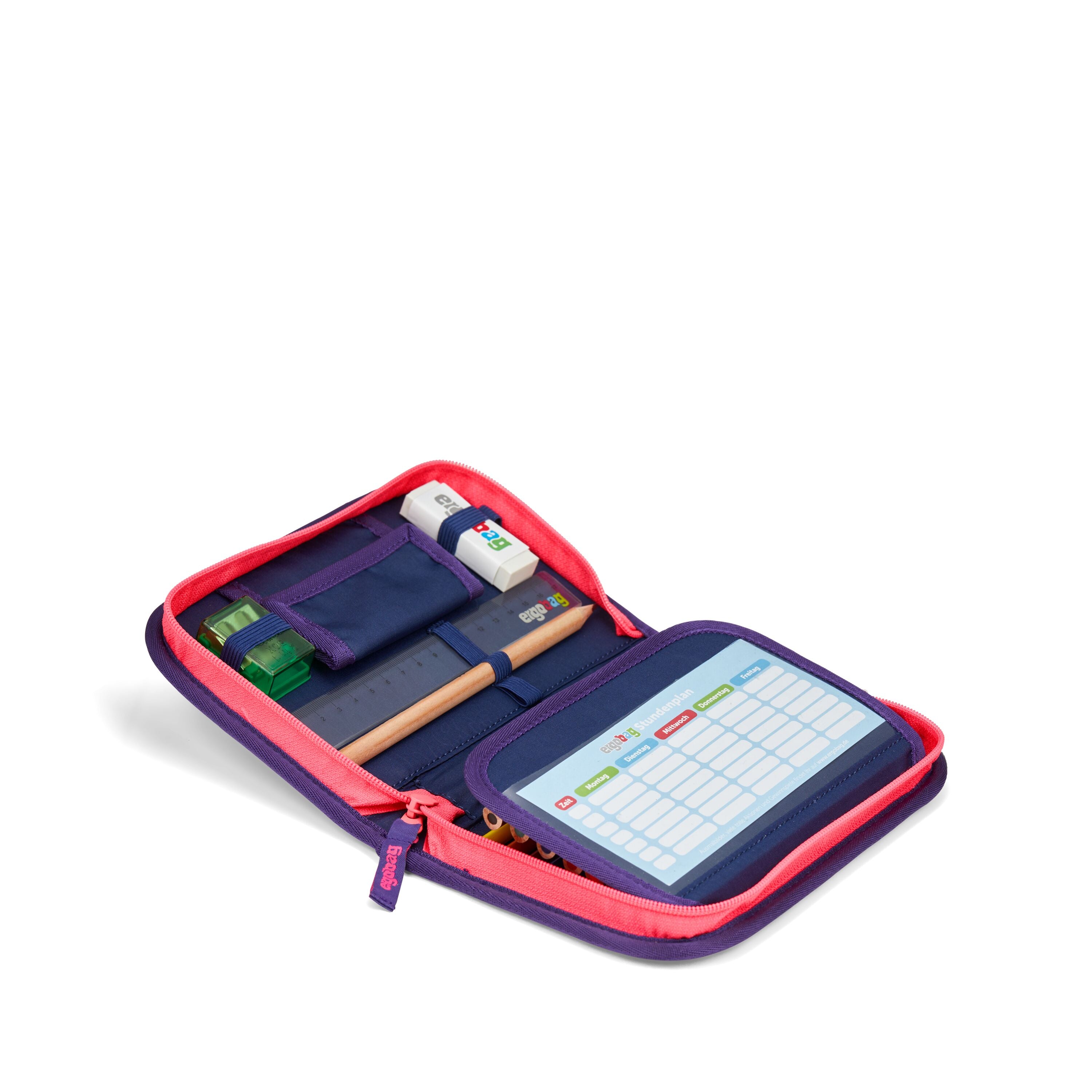Ergobag Cubo light Schulranzen-Set, PerlentauchBär
