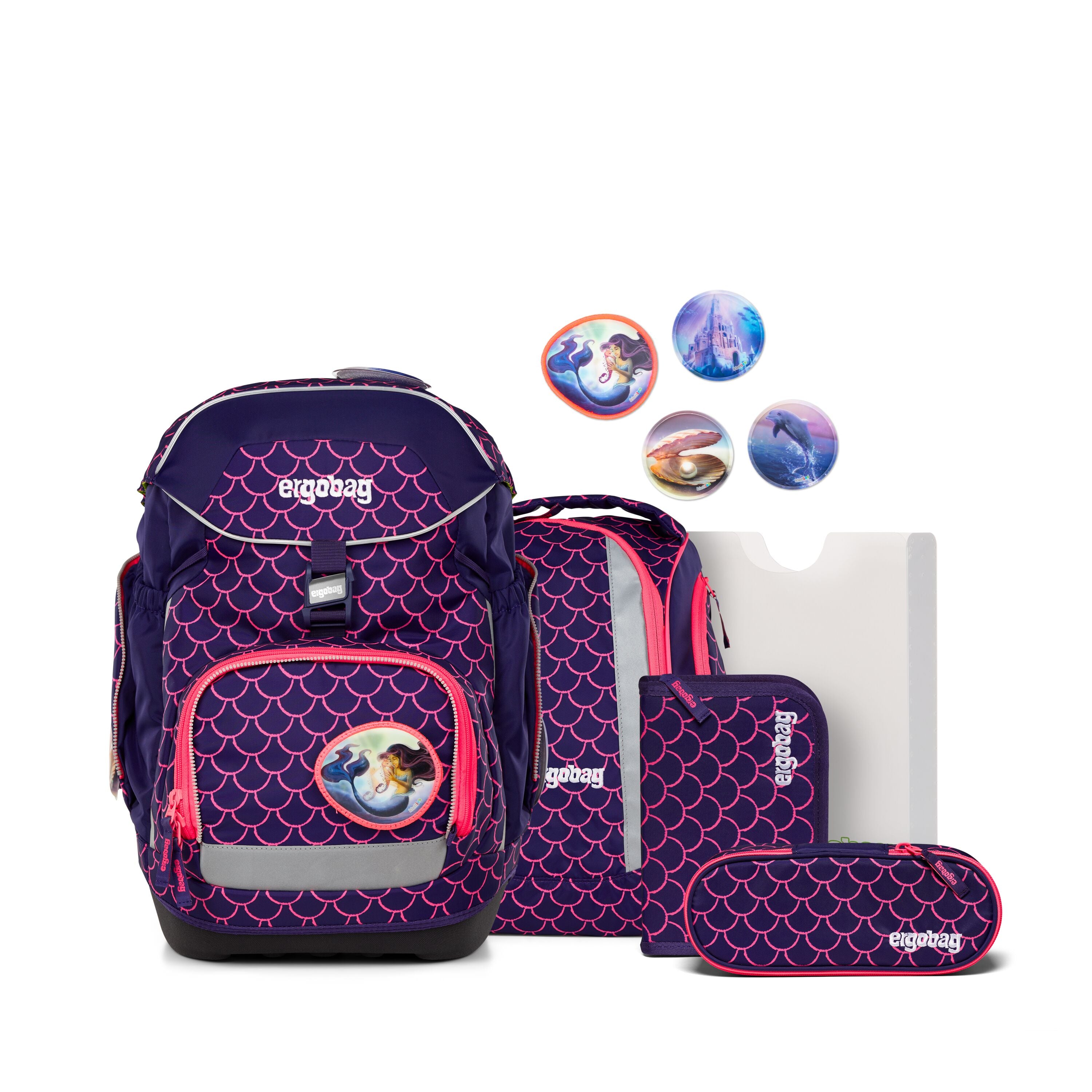 Ergobag Pack Schulranzen-Set, PerlentauchBär
