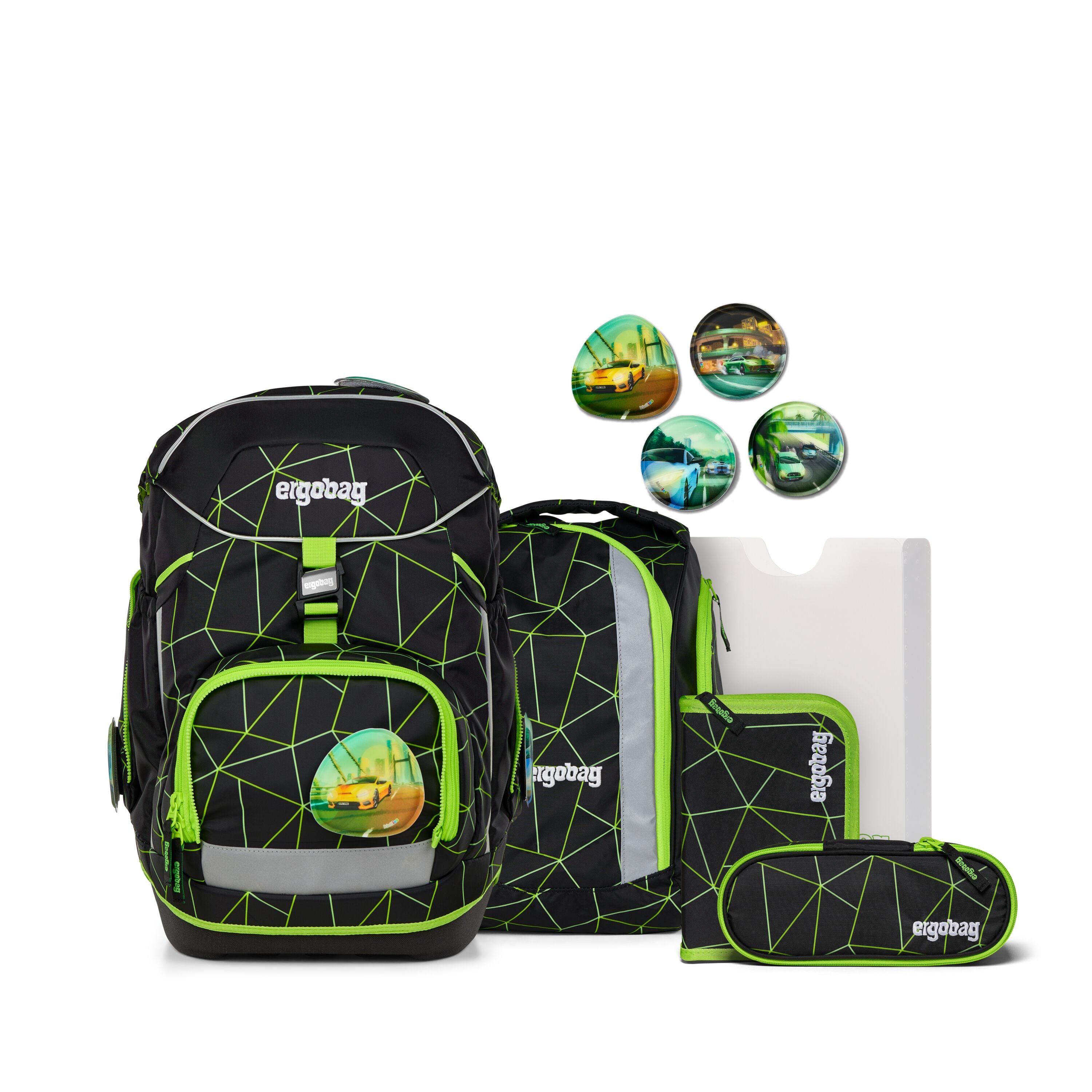 Ergobag Pack Schulranzen-Set, CyBär Race