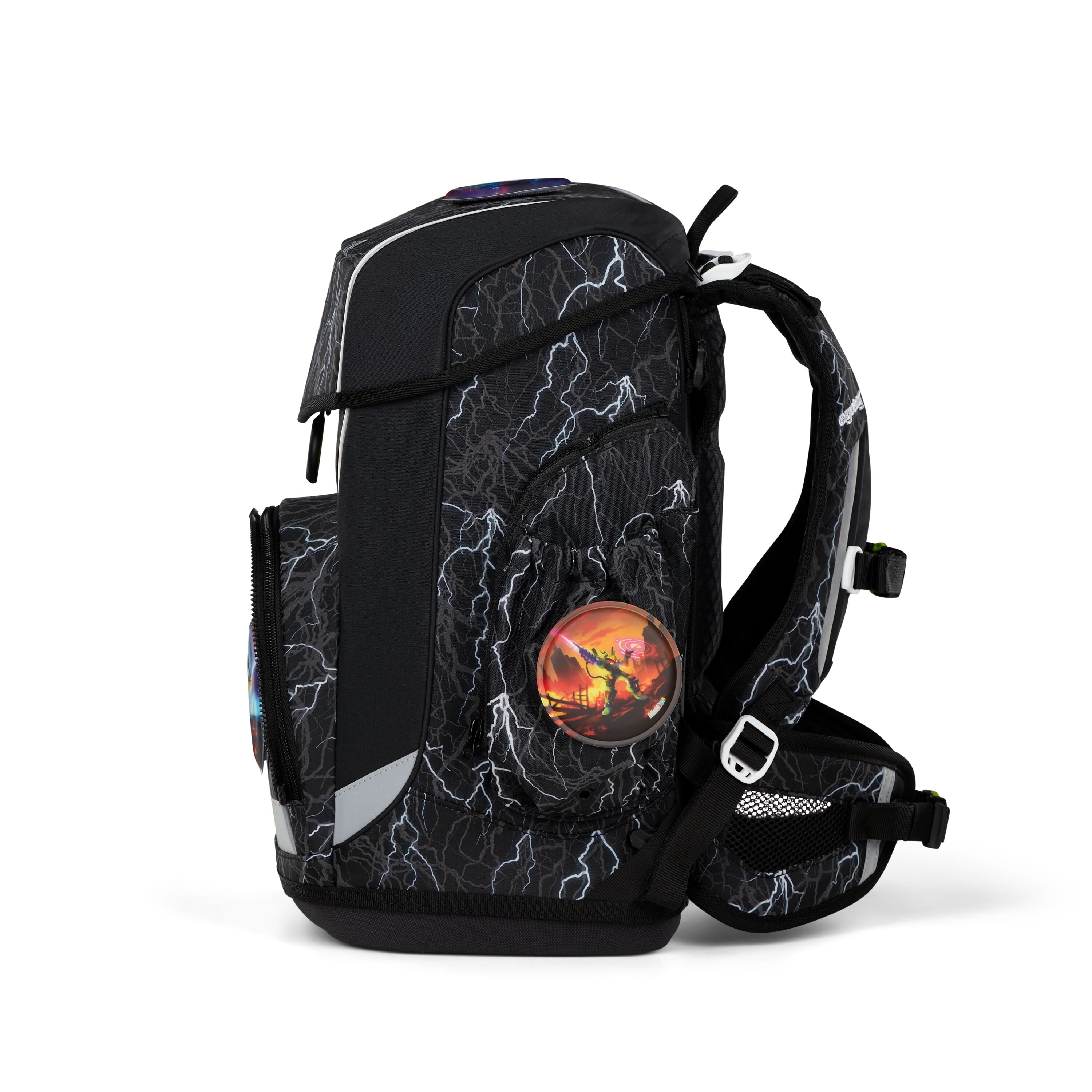 Ergobag Cubo light Schulranzen-Set, Super ReflektBär