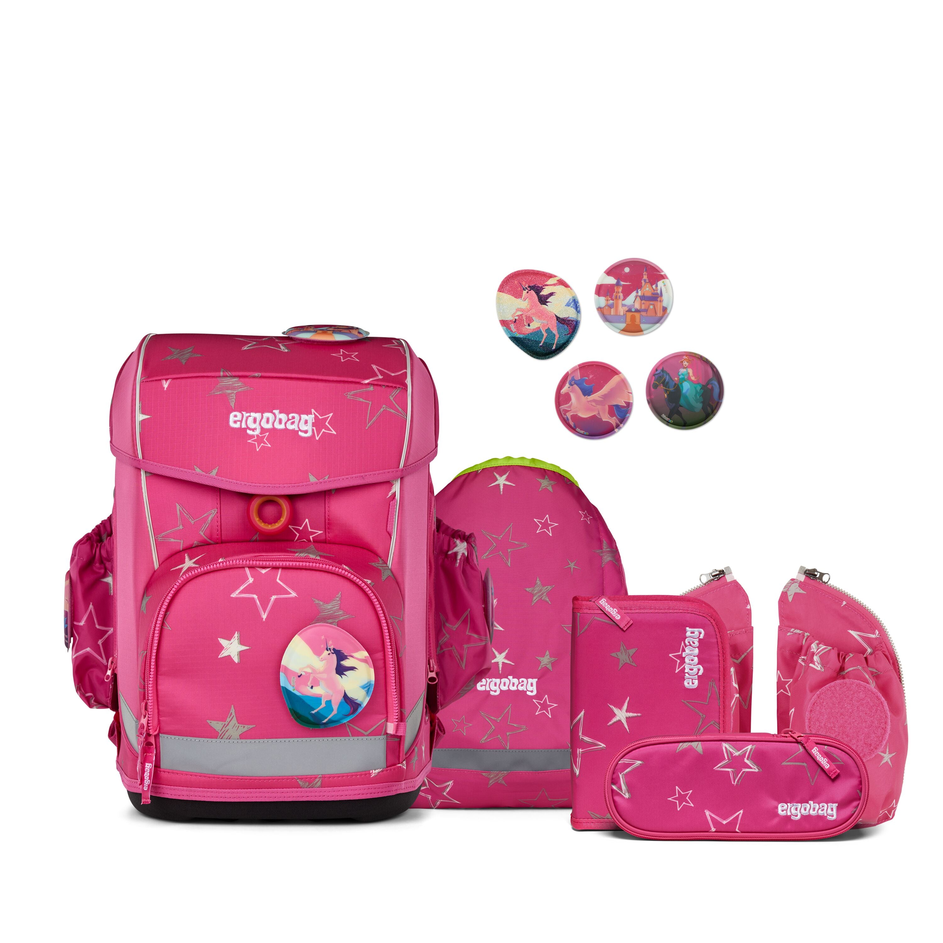 Ergobag Cubo light Schulranzen-Set, SternzauBär