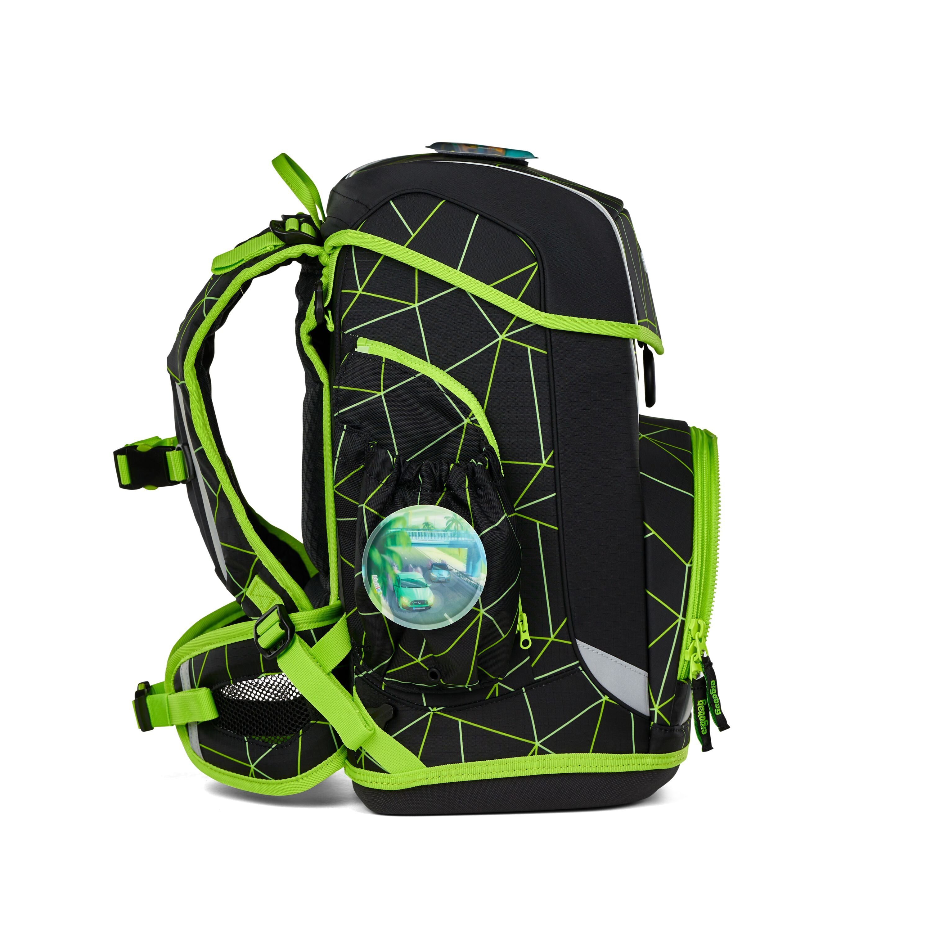 Ergobag Cubo light Schulranzen-Set, CyBär Race