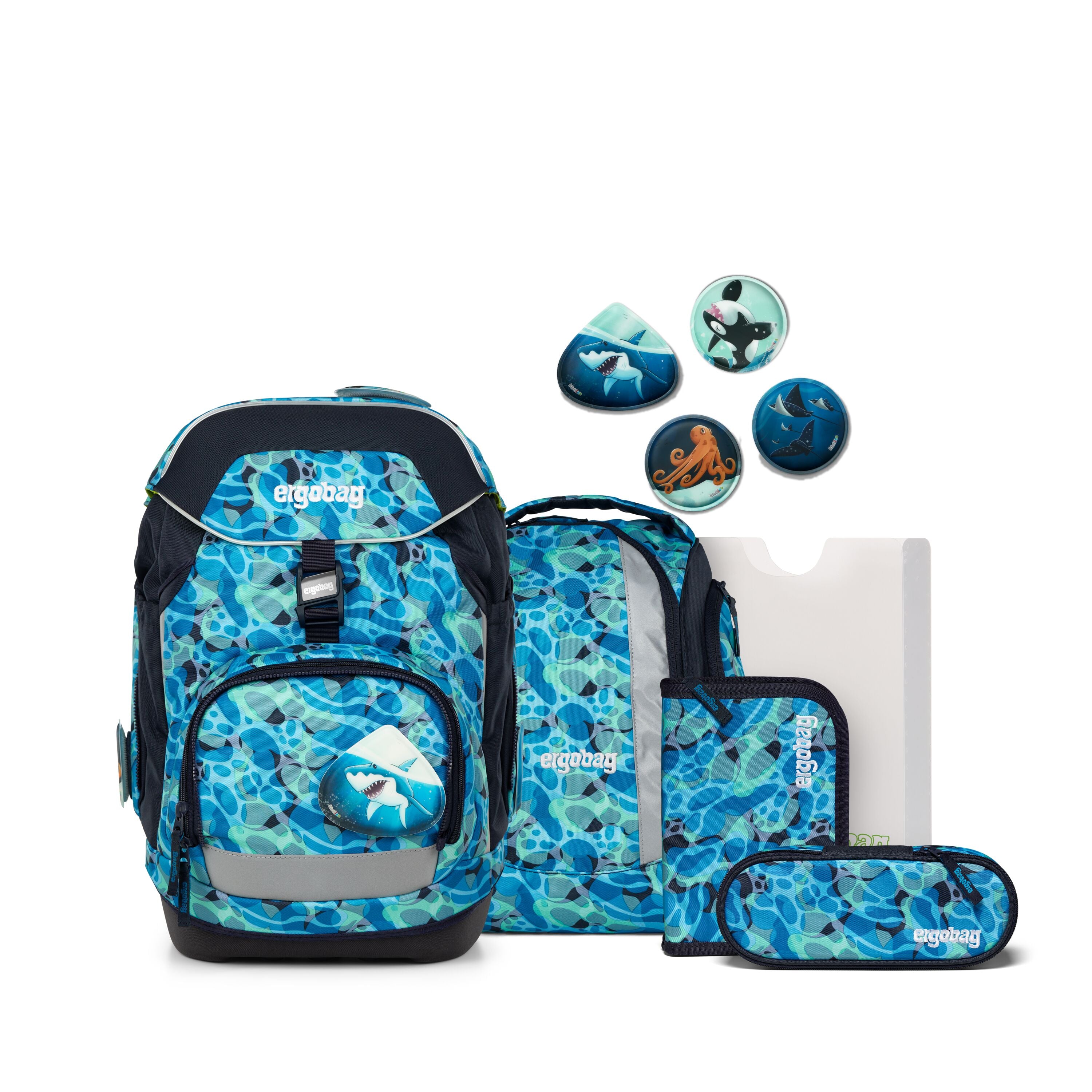 Ergobag Pack Schulranzen-Set, AbtauchBär