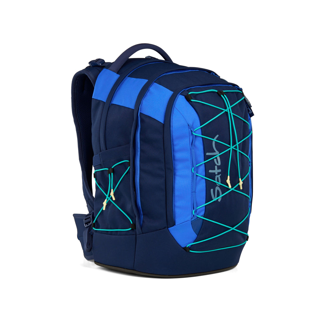 Satch Rucksack Pack, Crossed Blue