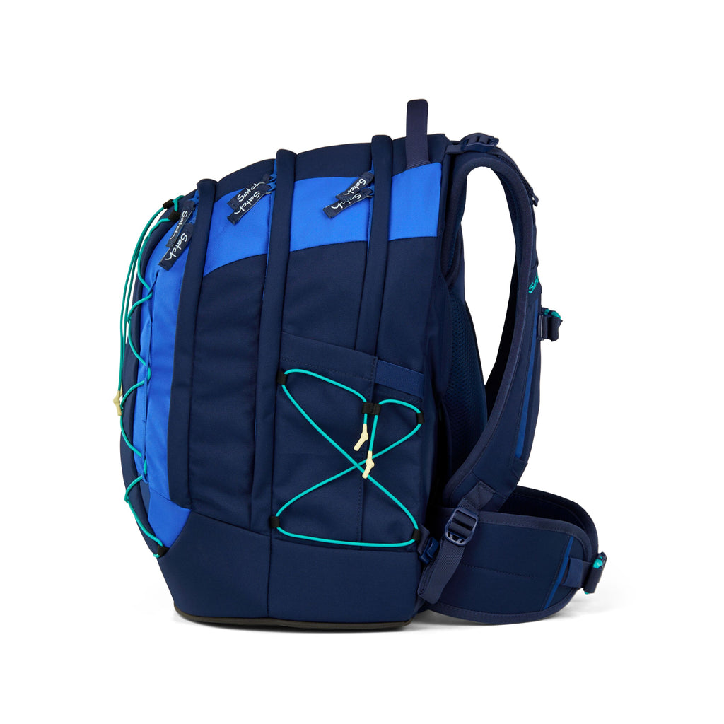Satch Rucksack Pack, Crossed Blue