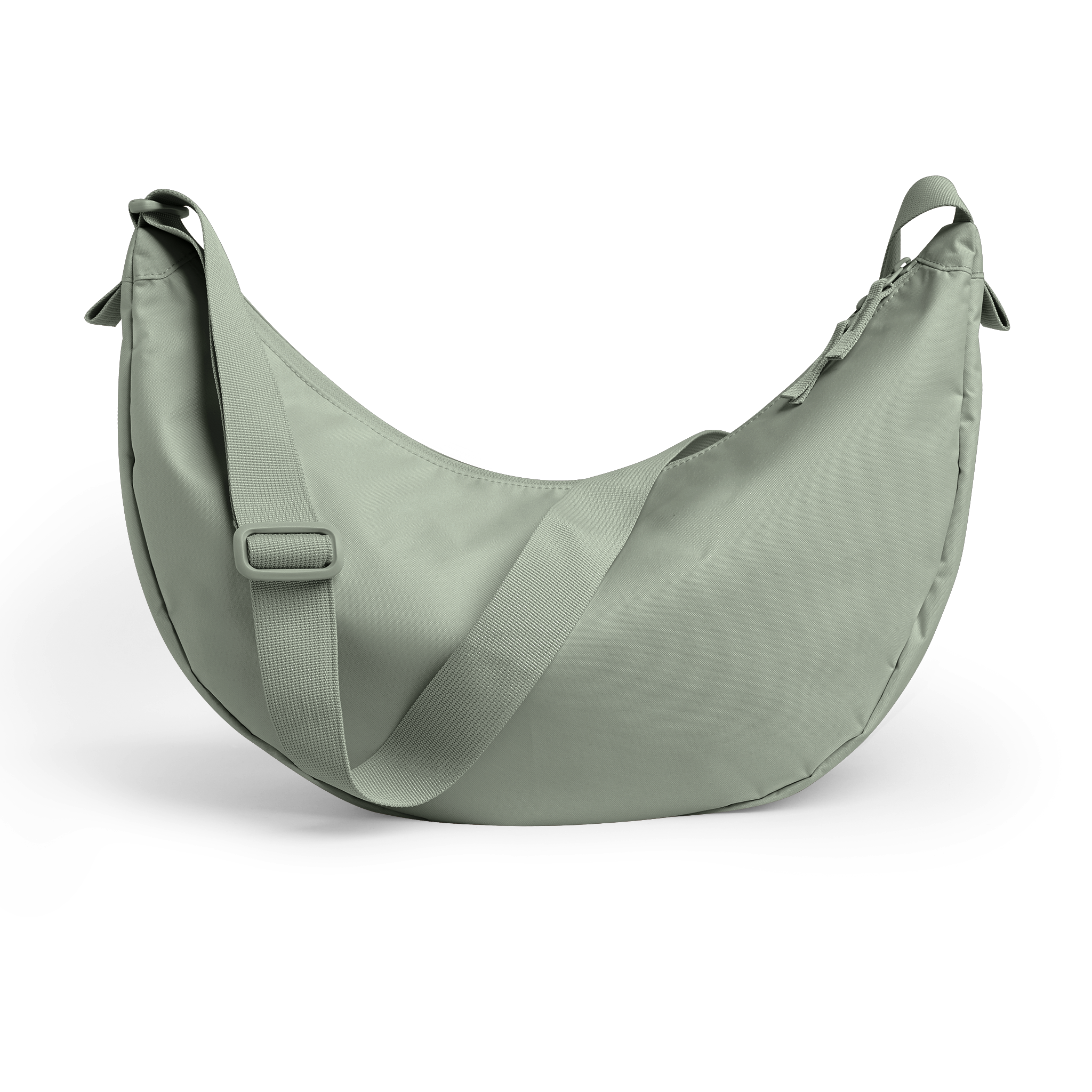 MOON BAG LARGE Tasche in bass (Salbeigrün) als Studioaufnahme.