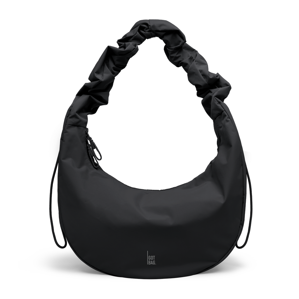 GOT BAG MOON BAG RUFFLE, black monochrome – Produktansicht