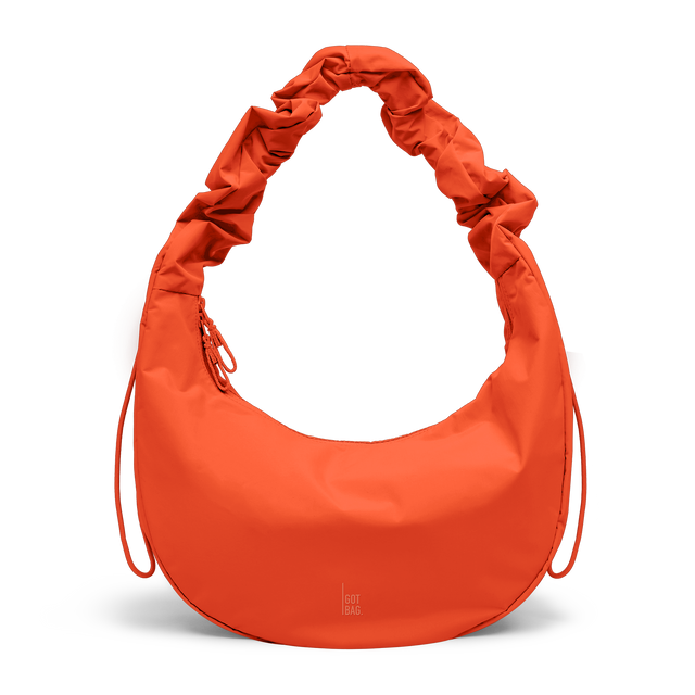 GOT BAG MOON BAG RUFFLE hot coral monochrome – Frontansicht