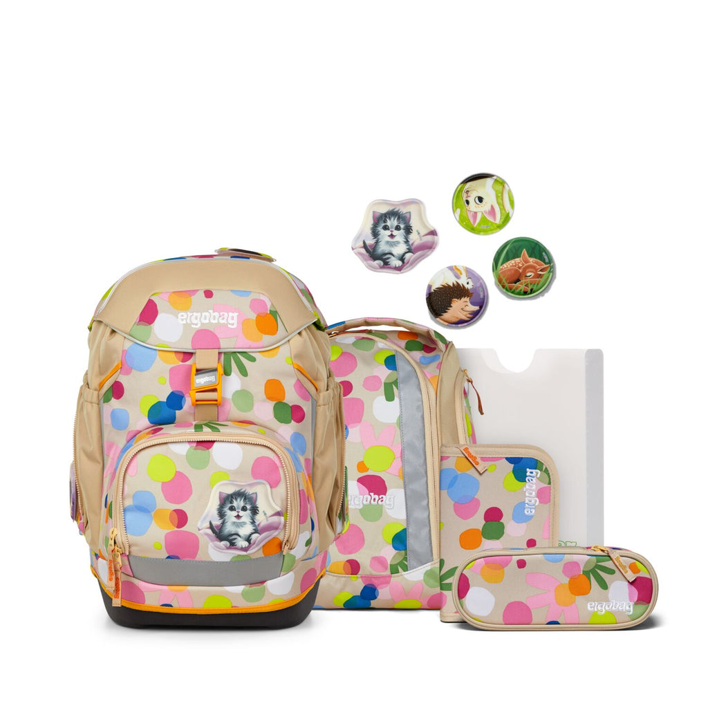 Ergobag Pack Schulranzen-Set, Flower PowBär