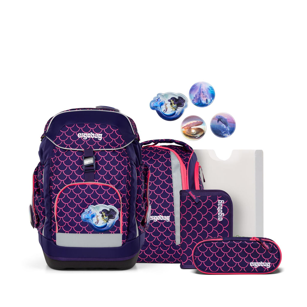 Ergobag Maxi Schulranzen-Set, PerlentauchBär