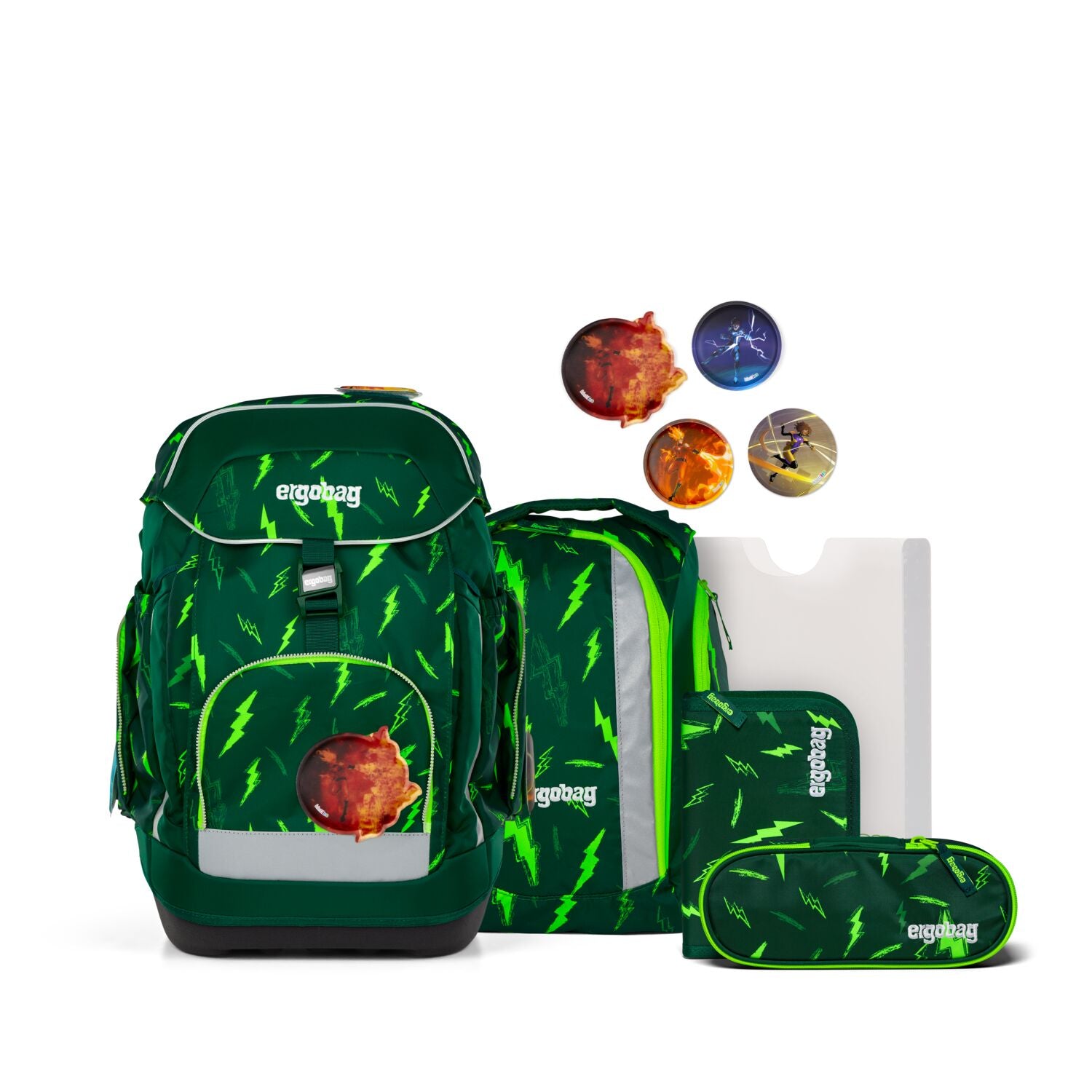Ergobag Maxi Schulranzen-Set, Bärtastisch